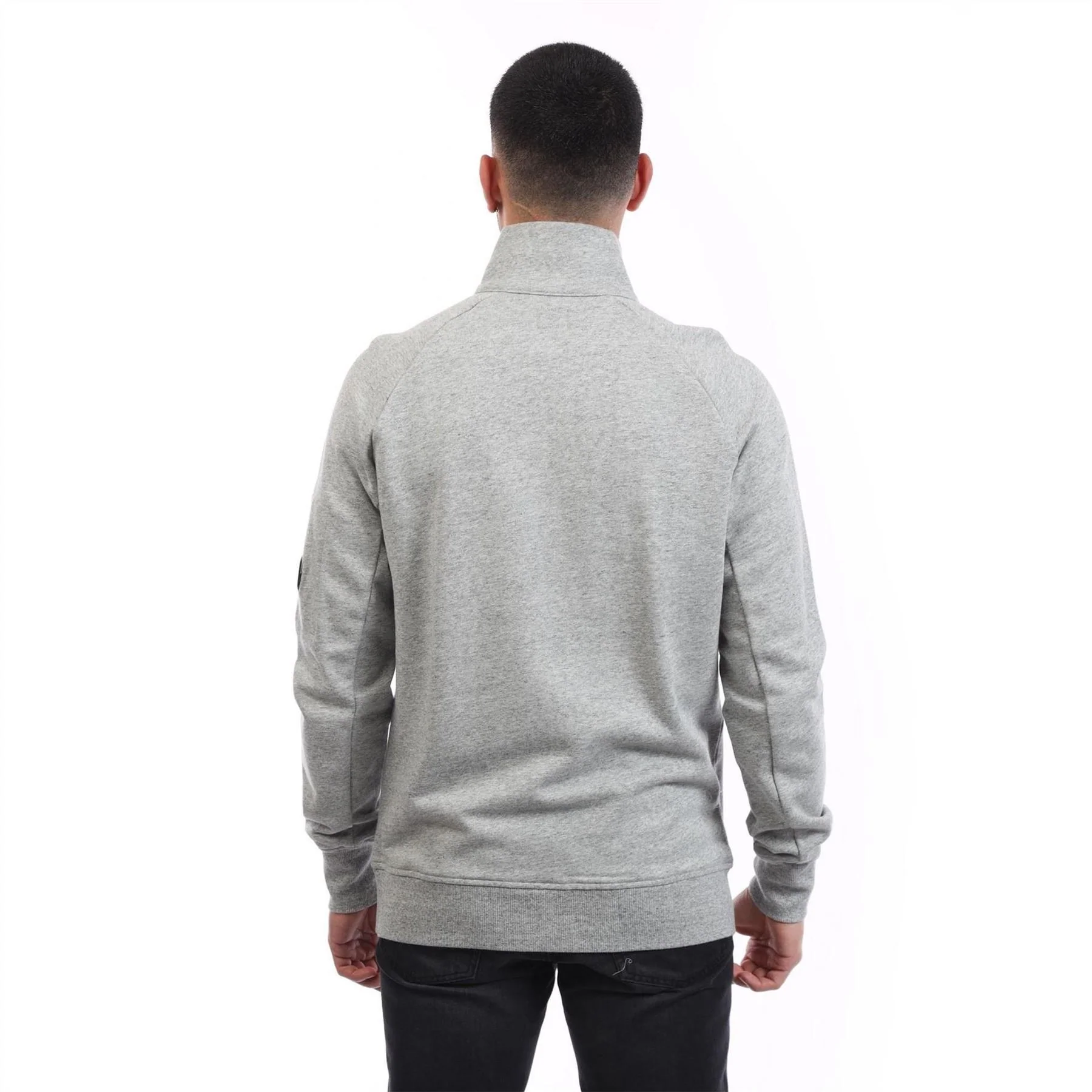 CP Company Raised Fleece Half Zip Sweatshirt - Image 3