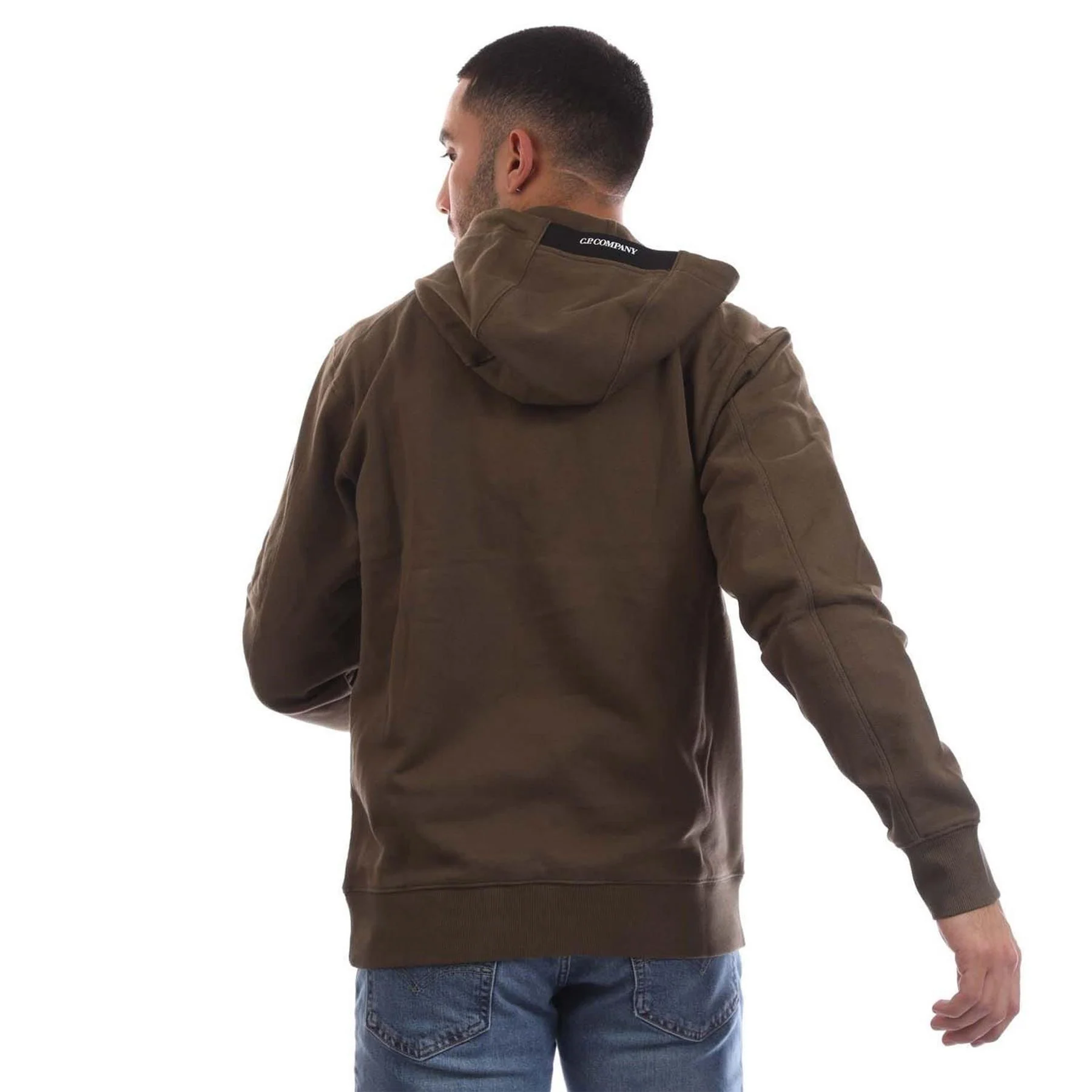 CP Company Raised Fleece Lens Hoodie - Image 3
