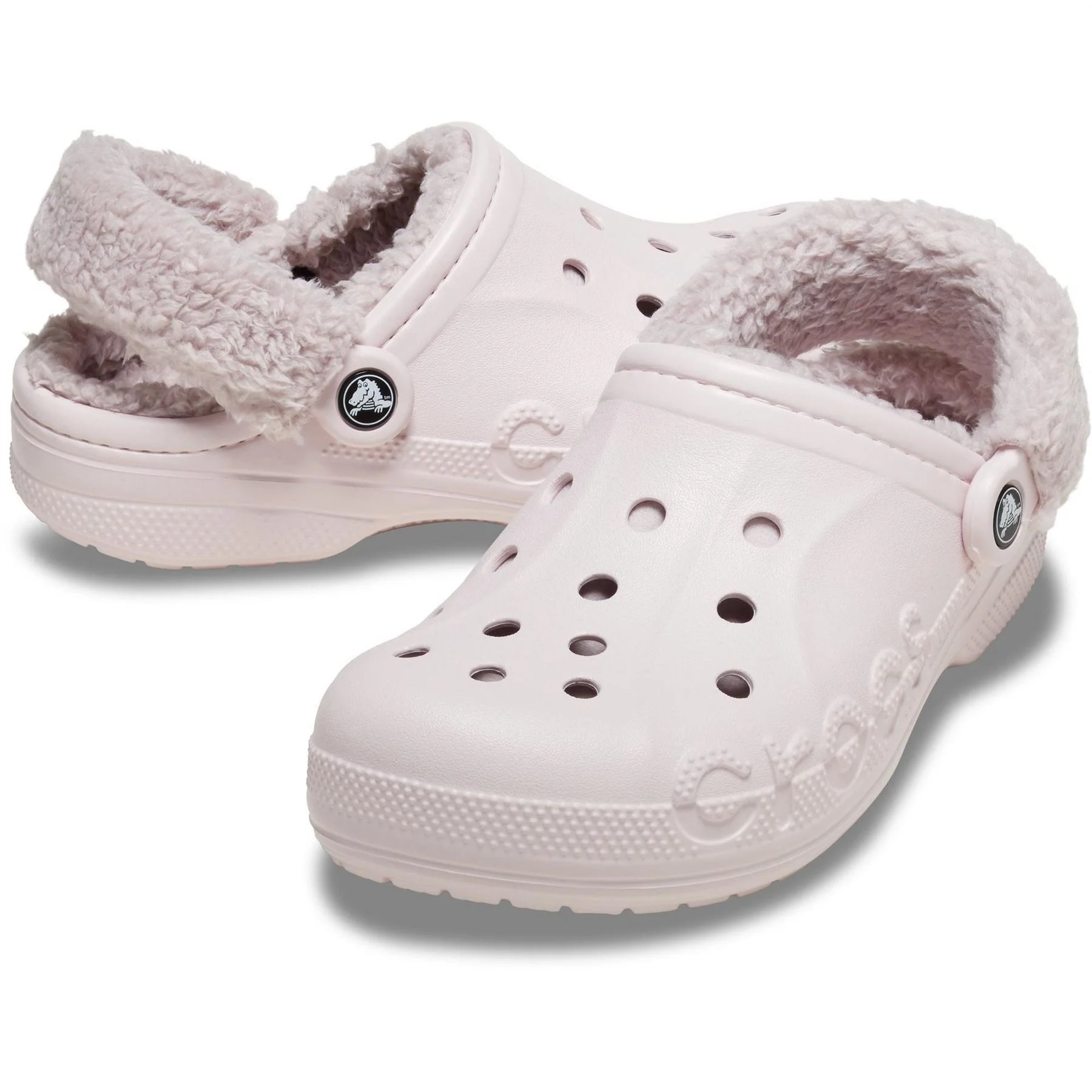 Crocs Baya Lined Fuzz Strap Closed Toe Clogs - Image 15