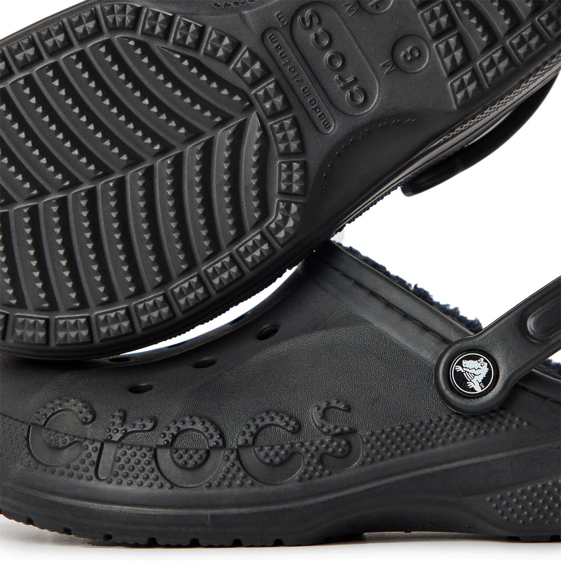 Crocs Baya Lined Shuv Clogs with Lacoste Lettering - Image 18