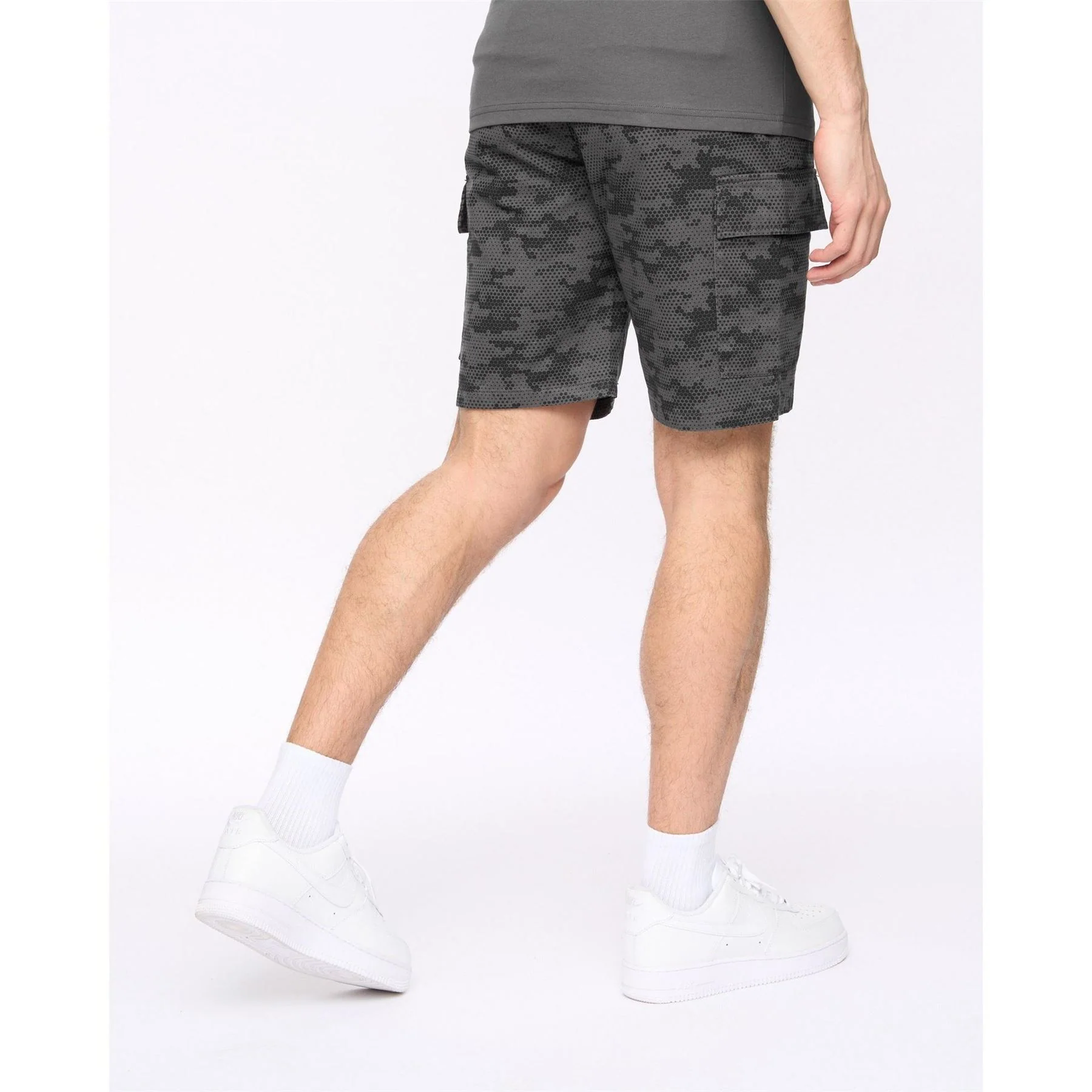 Crosshatch Blansmoore Solid Bermuda Shorts with Elasticated Waistband - Image 4