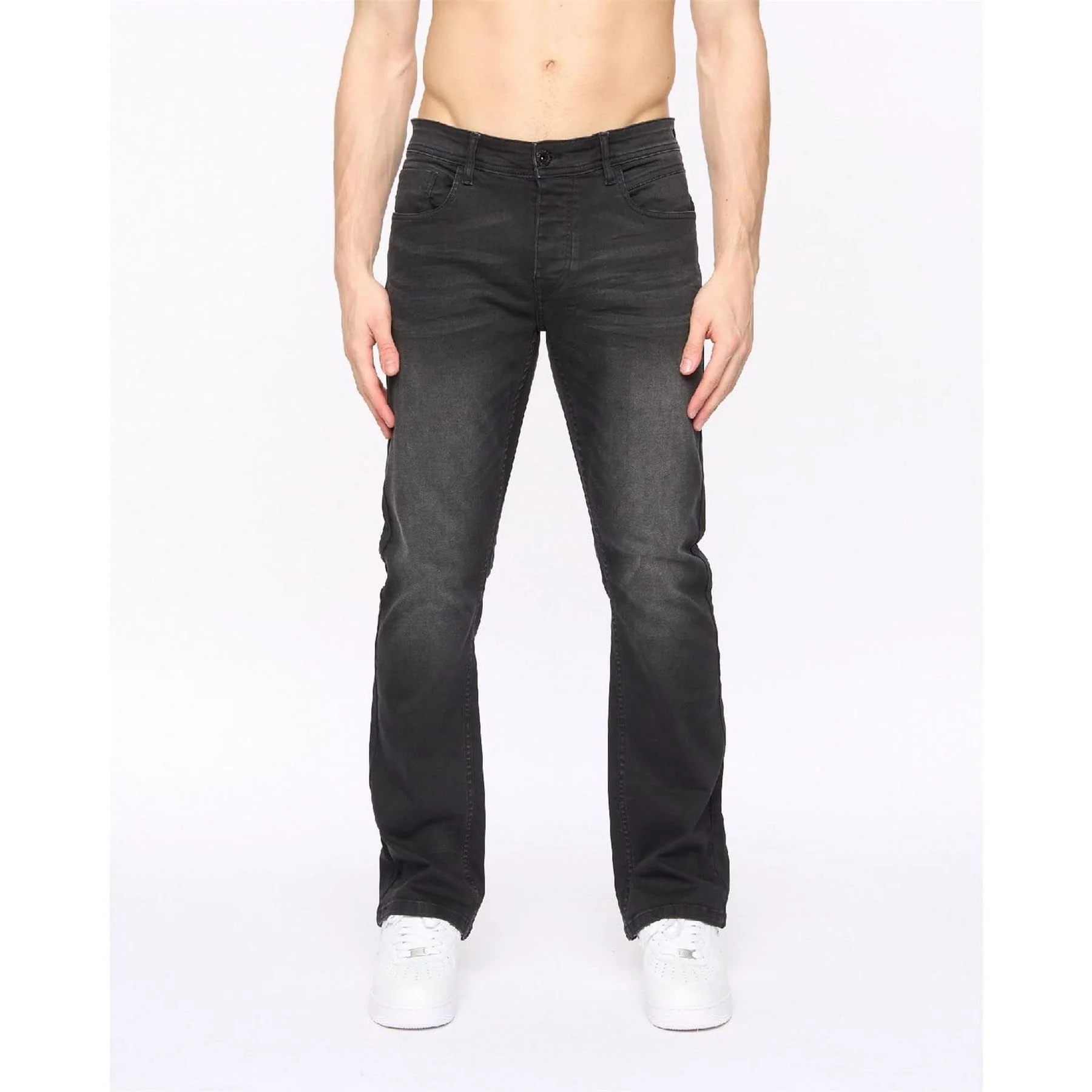 Crosshatch Bootcut Jeans - Image 4