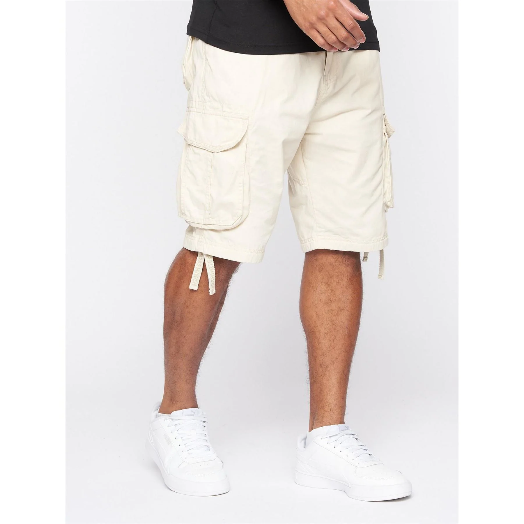 Crosshatch Jamstar Canvas Tie Hem Casual Shorts - Image 7