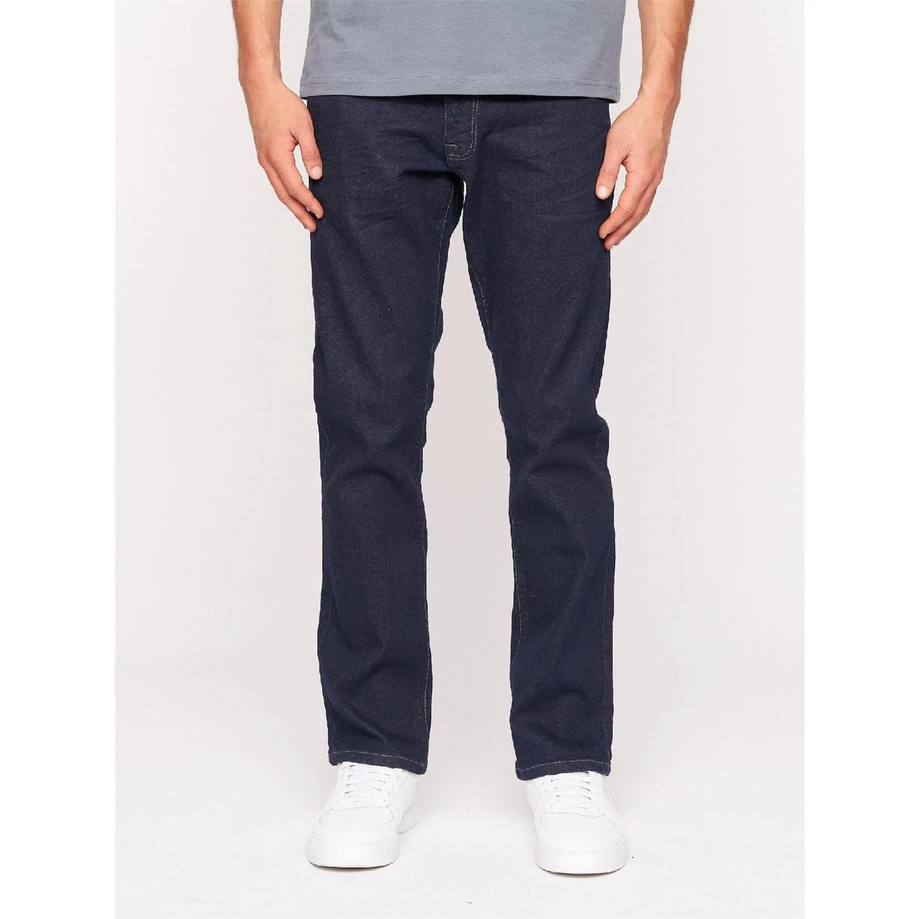 Crosshatch Raw Straight Fit Jeans - Image 2