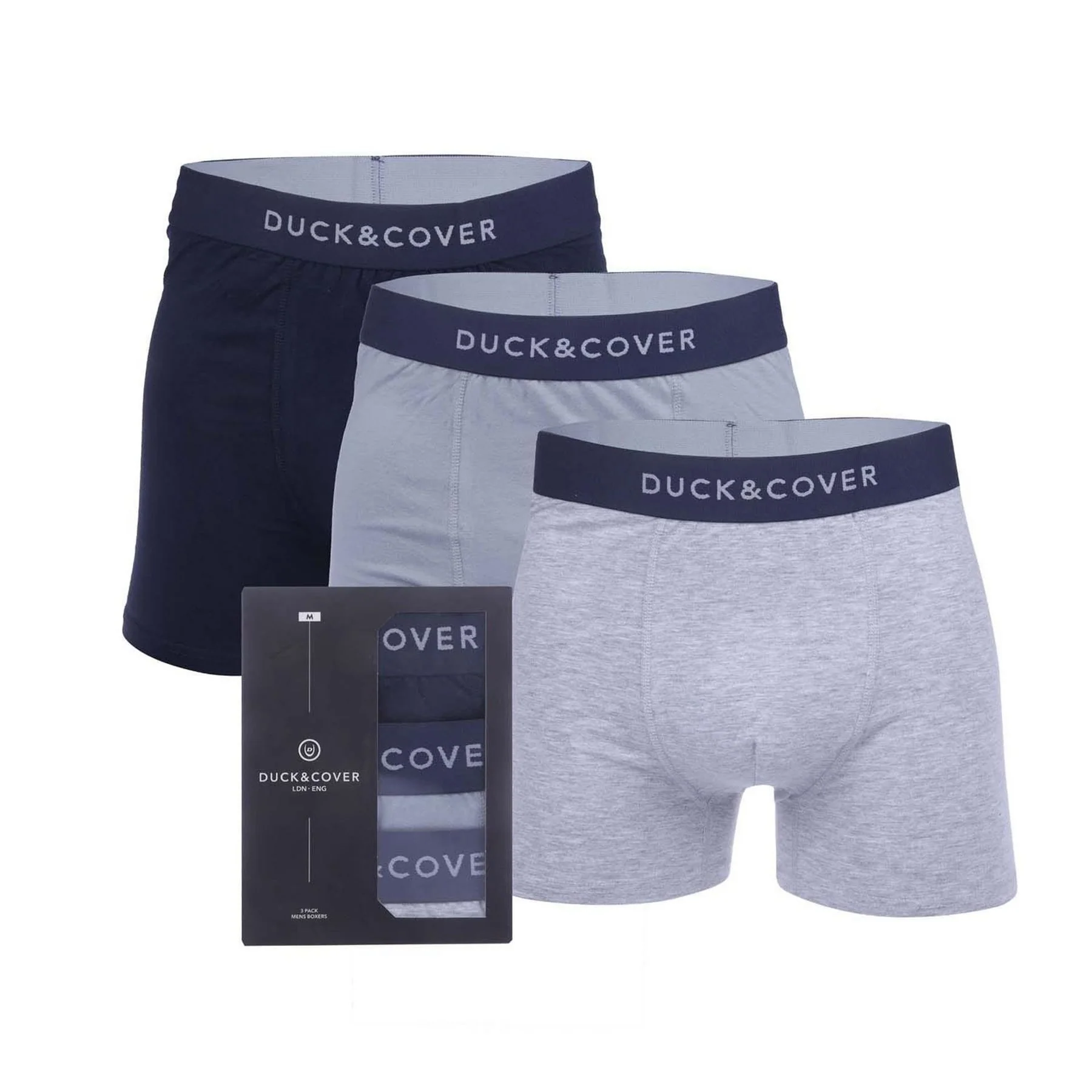 Duck and Cover Sagnet 3 Pack Boxer Shorts