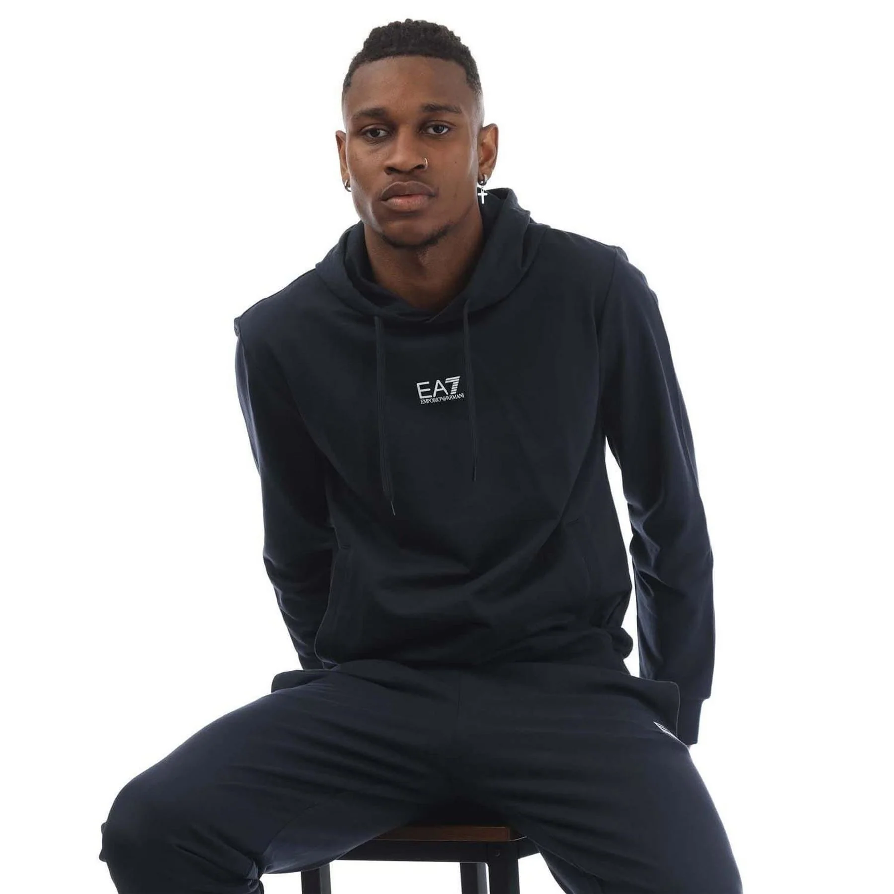 EA7 Identity Cotton Tracksuit - Image 4