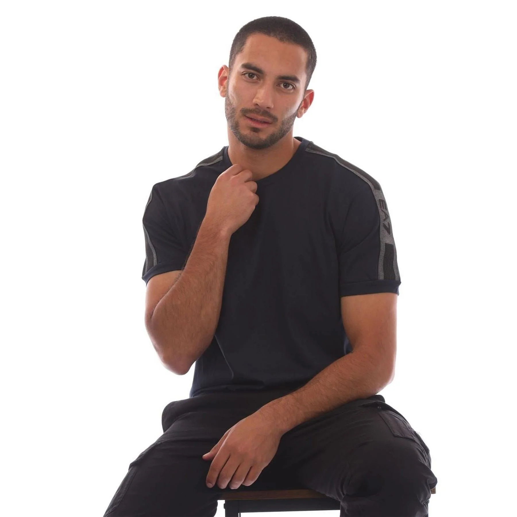 EA7 Series Cotton Jersey T-Shirt - Image 4