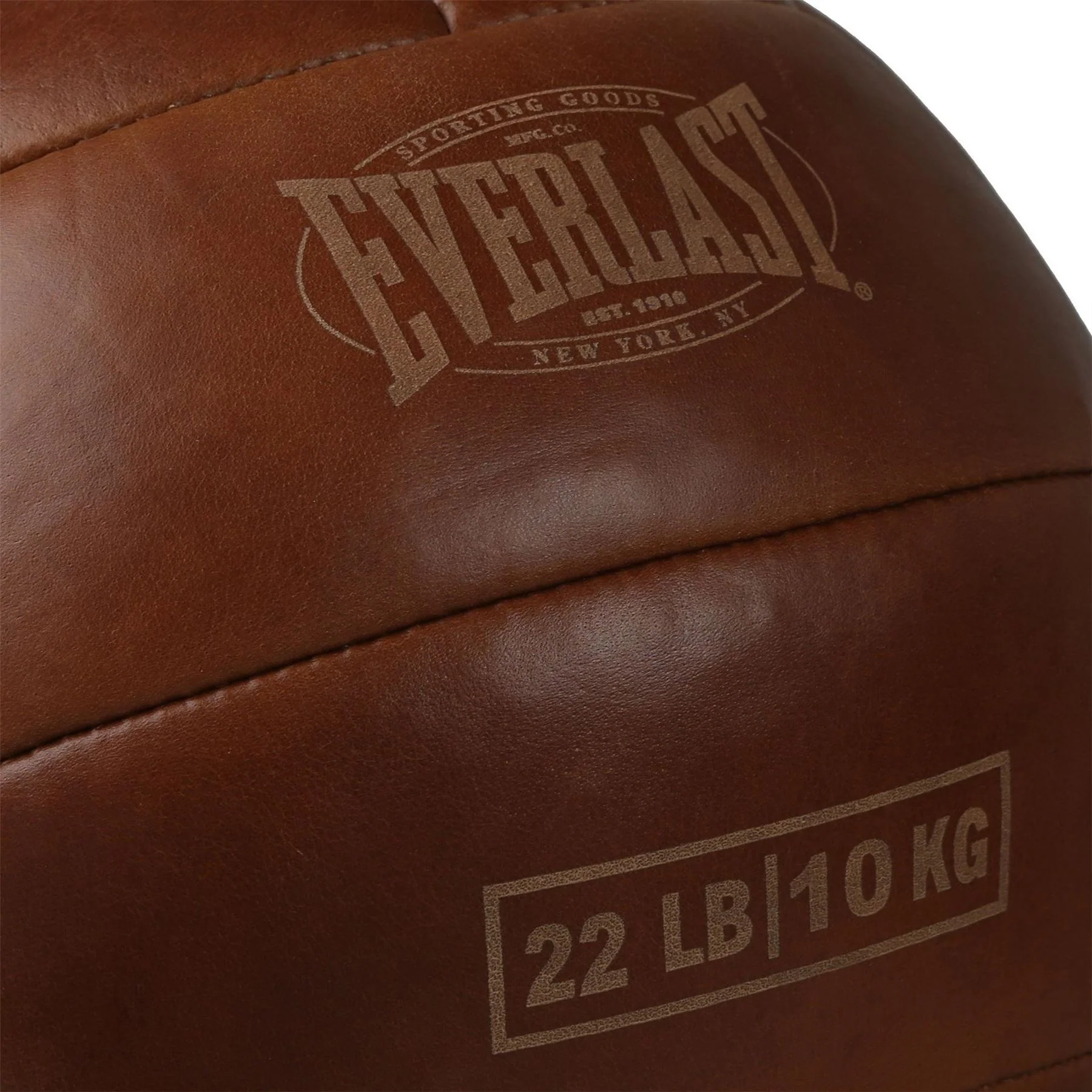 Everlast 1910 Pro Leather Medicine Ball - Image 2