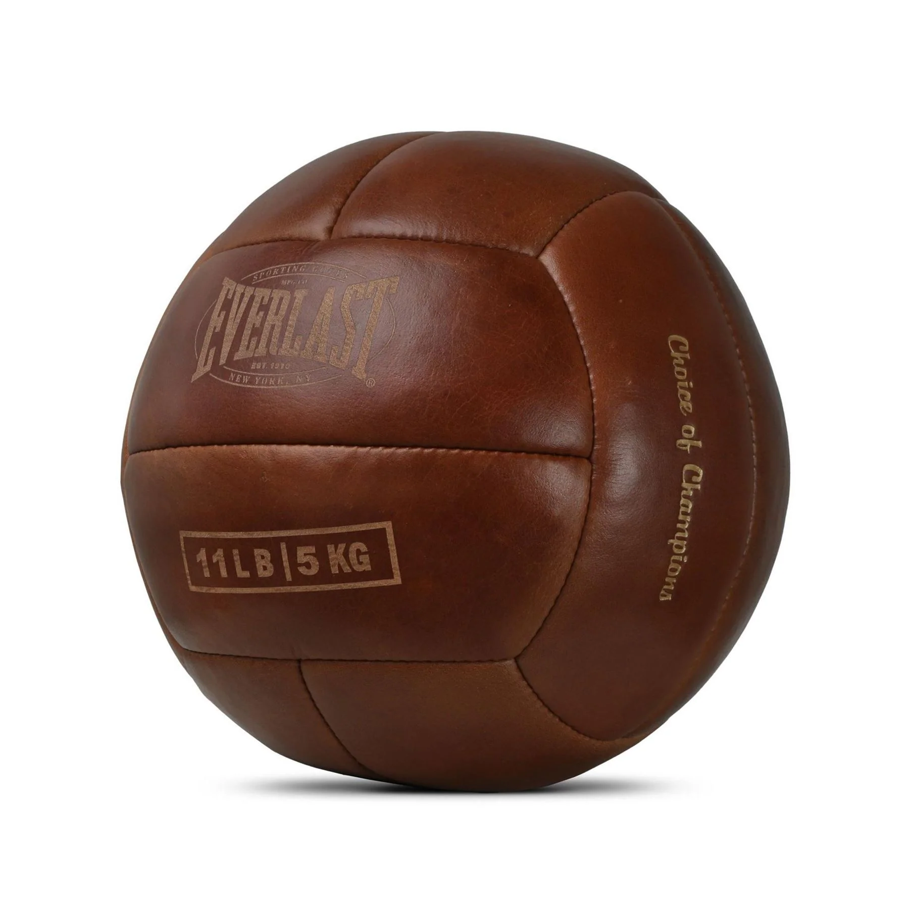 Everlast 1910 Pro Leather Medicine Ball - Image 3