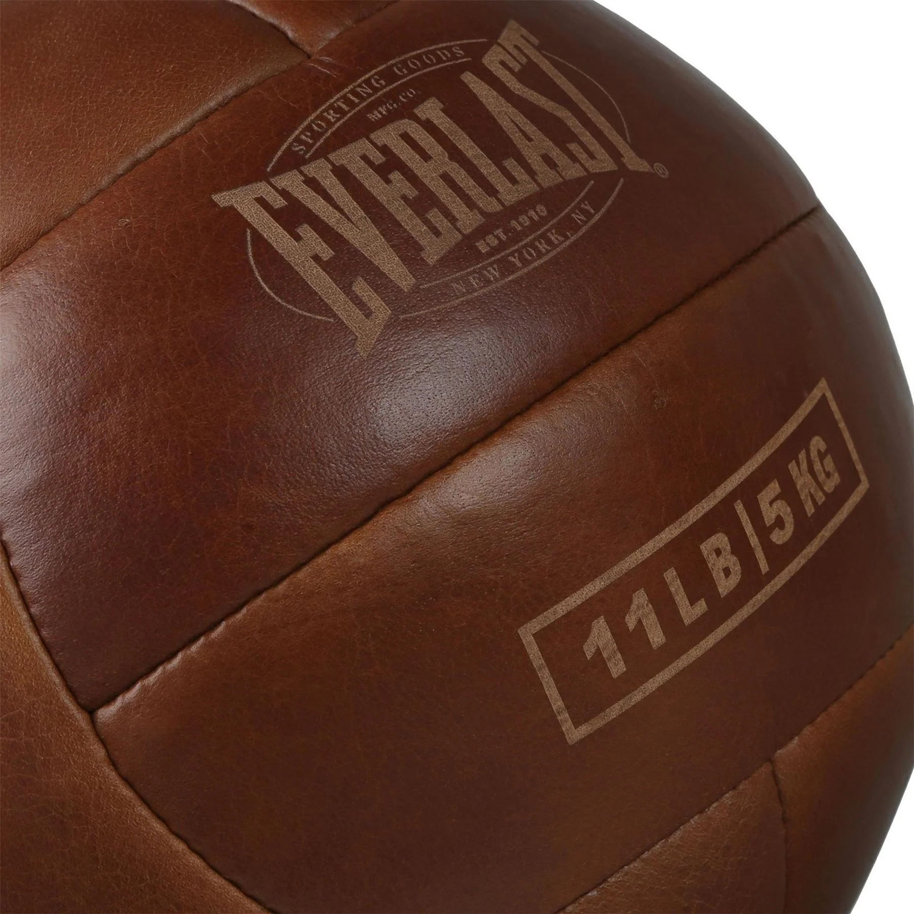 Everlast 1910 Pro Leather Medicine Ball - Image 4