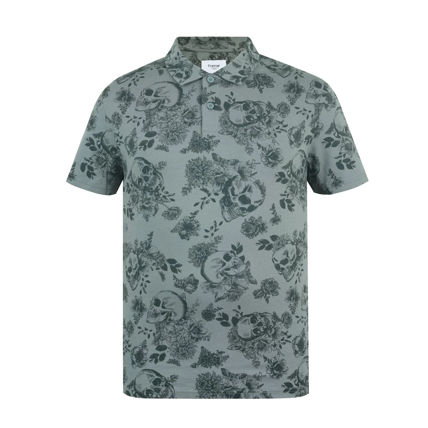 Firetrap Mens All Over Print Polo Top - Image 22
