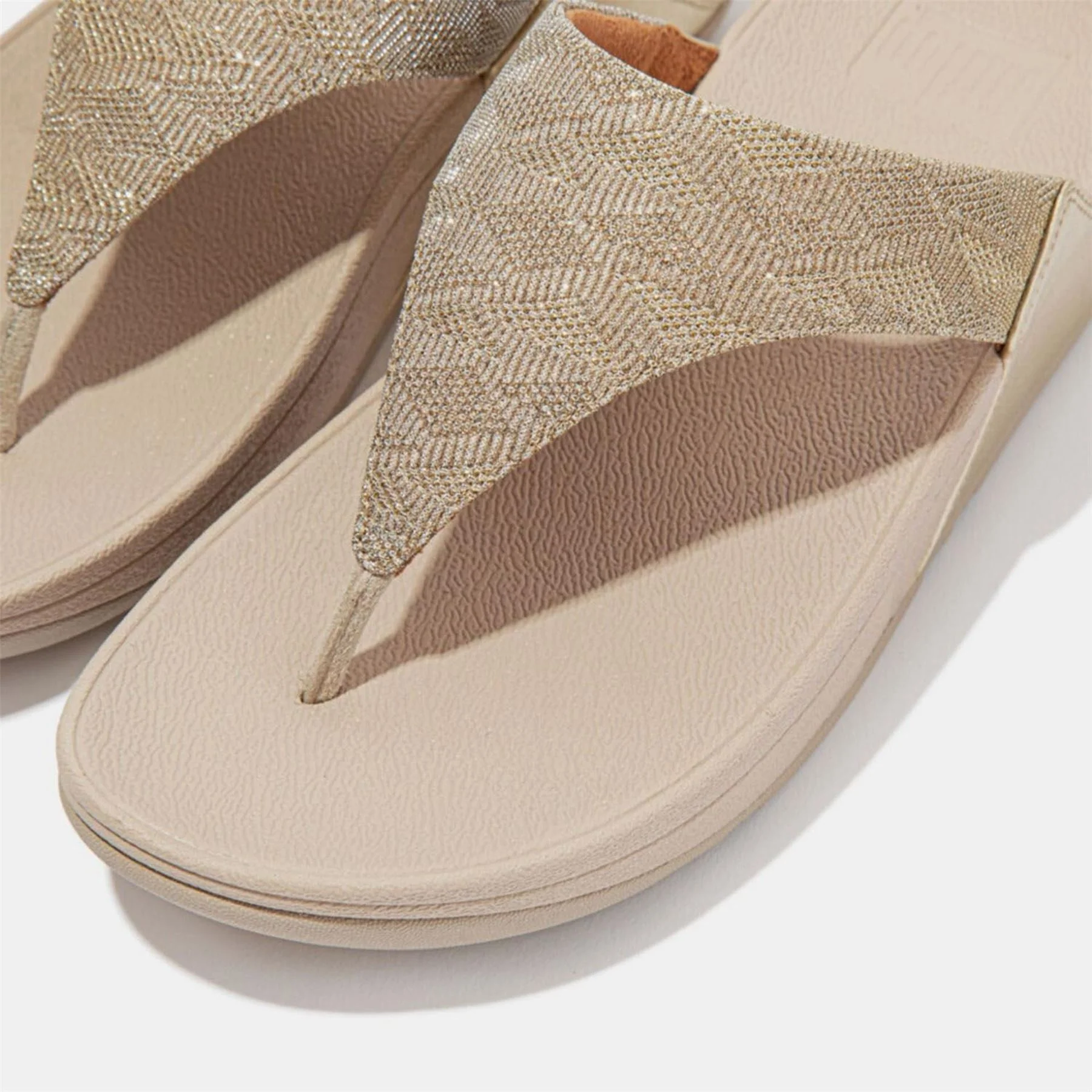 FitFlop Glitz Toe Post Sandals - Image 5