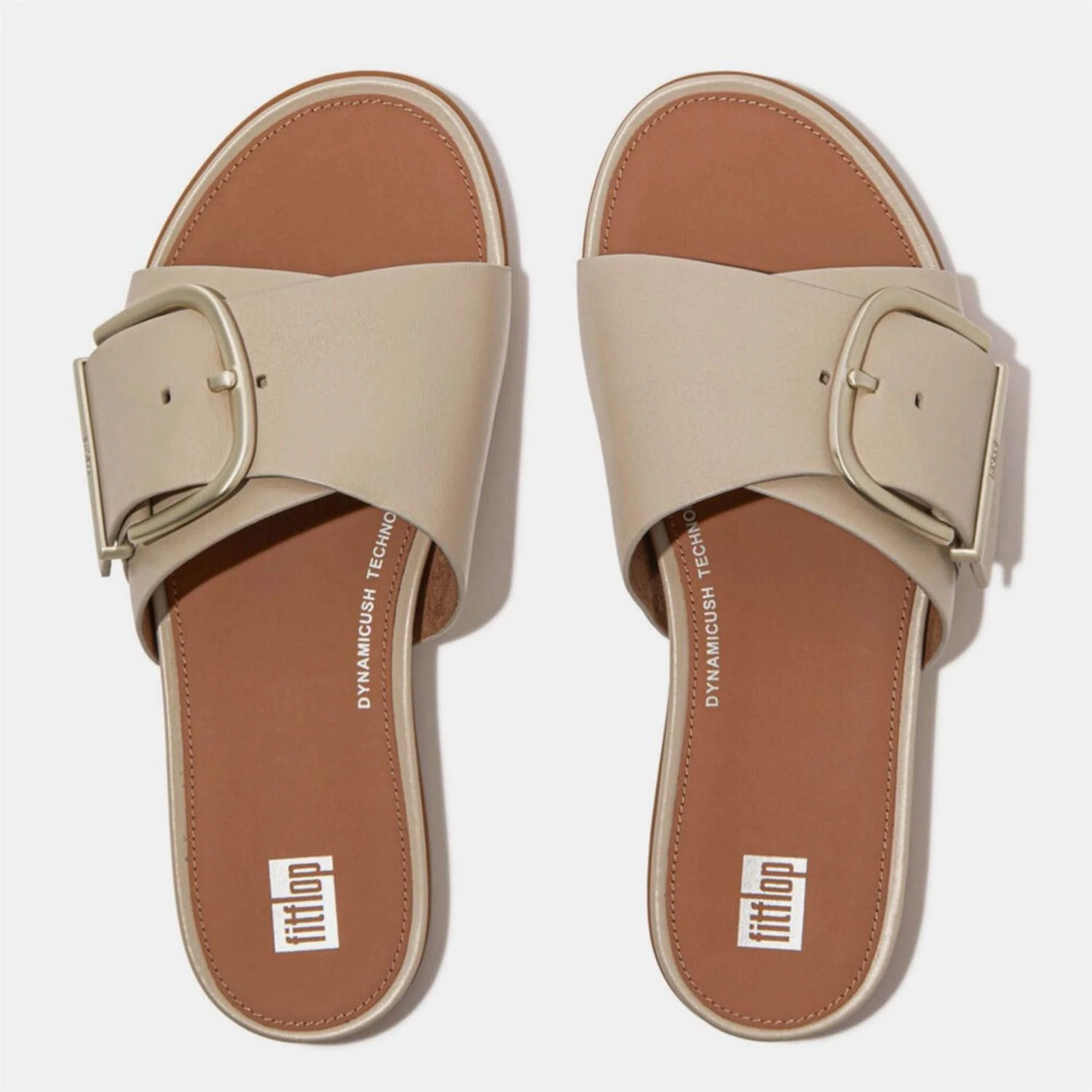 Fitflop Maxi Buckle Leather Sliders - Image 5