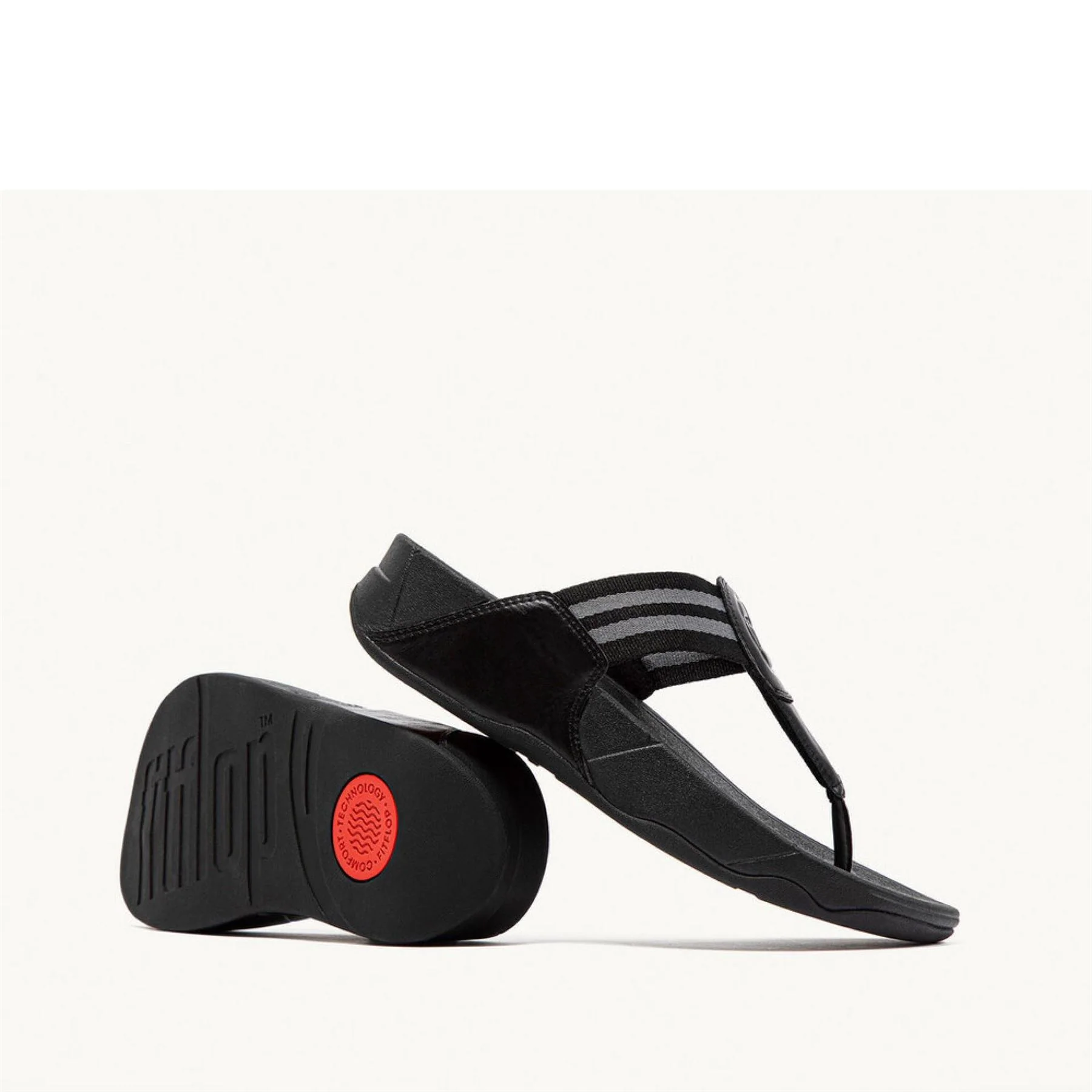 FitFlop Walkstar Webbing Wide Fit Flatform Sandal - Image 3