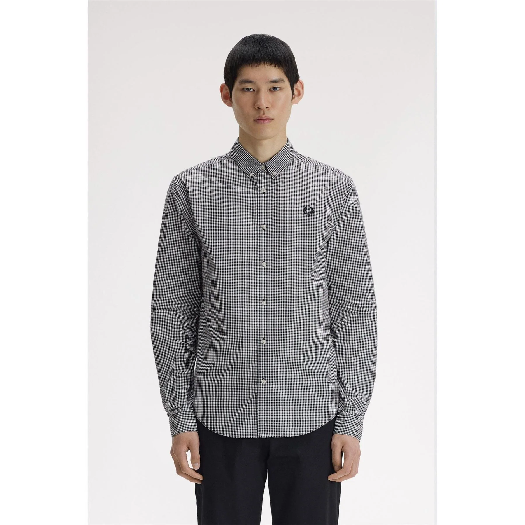 Fred Perry Long Sleeve Patterned Shirt - Image 3