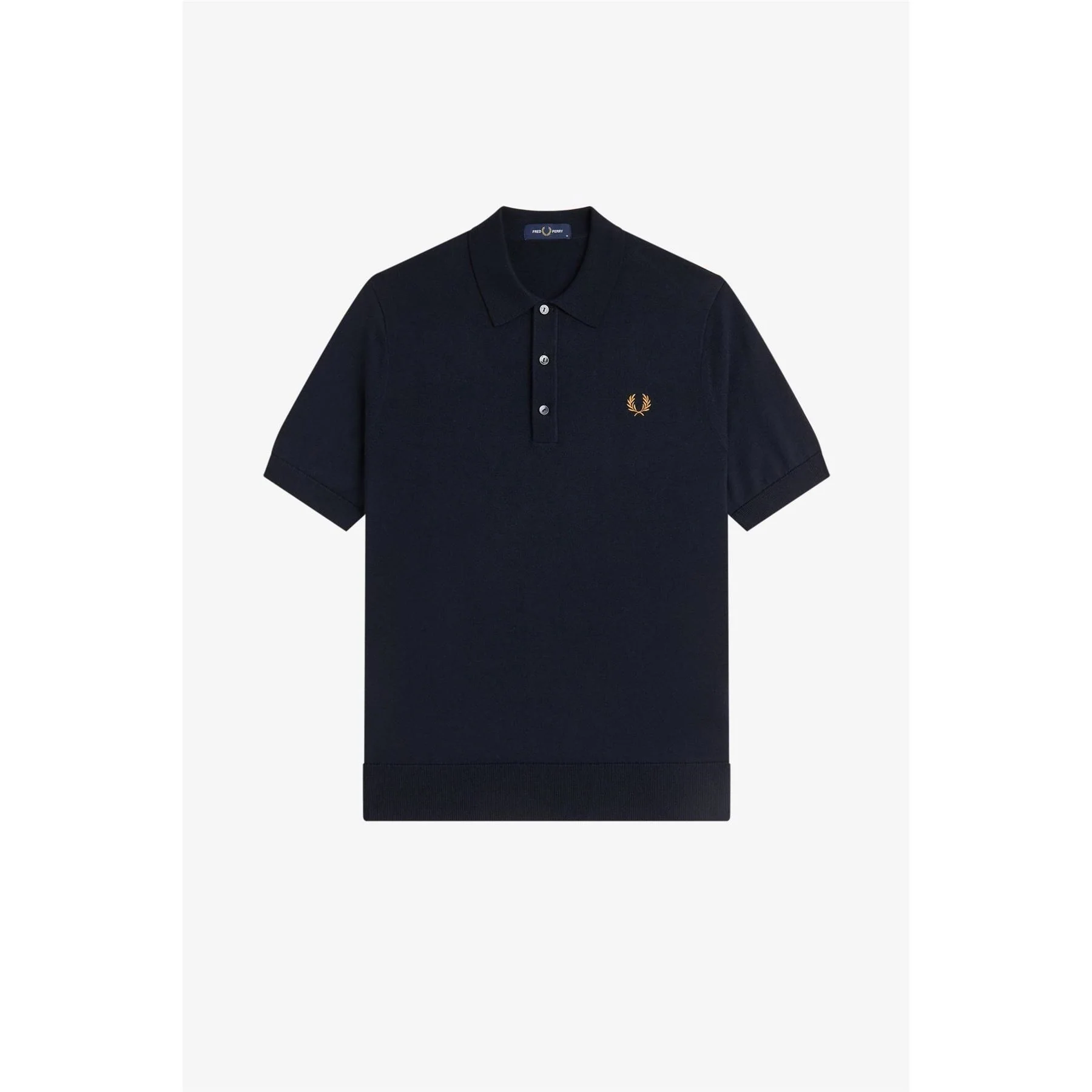 Fred Perry Knitted Short Sleeve Polo Shirt - Image 6