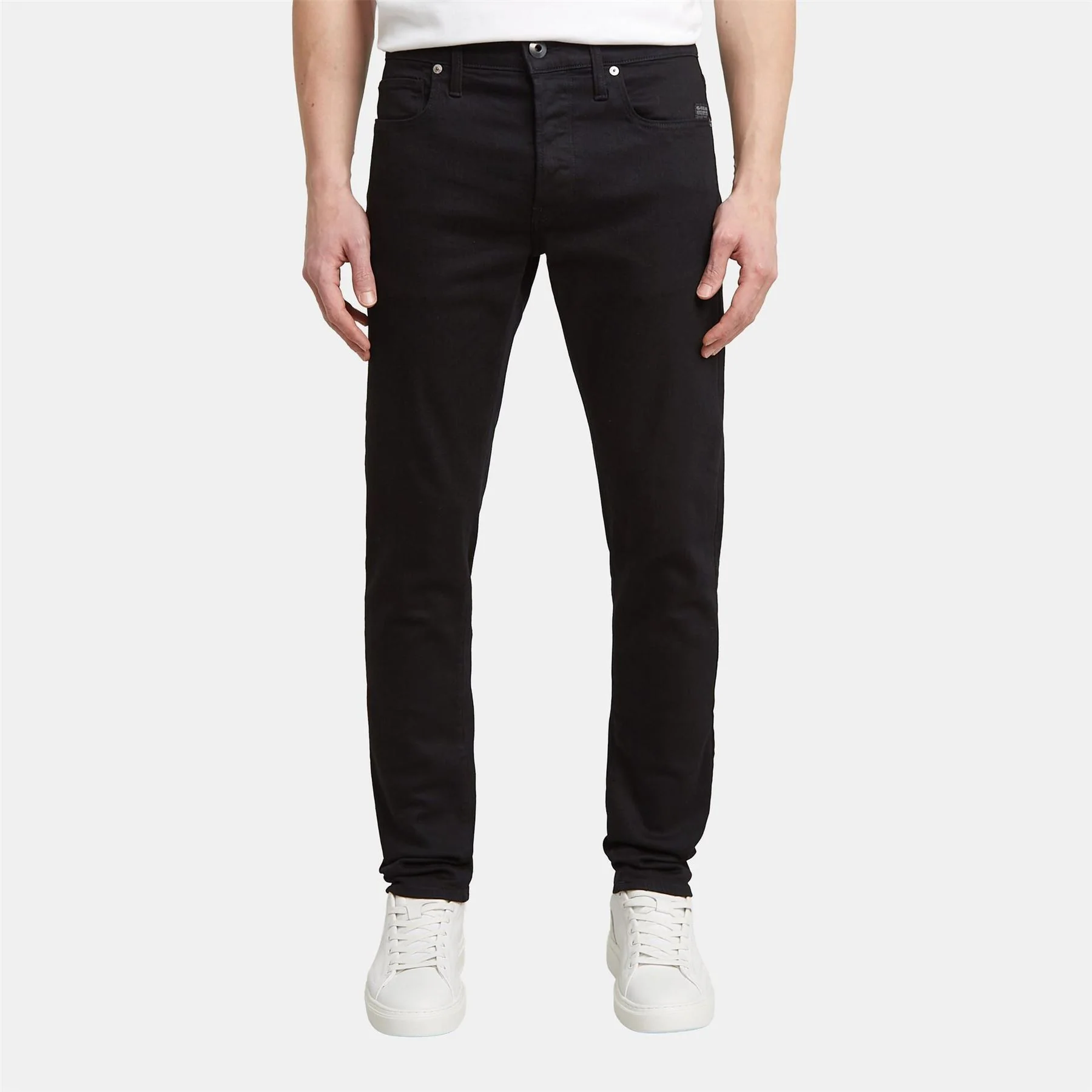 G Star Slim Fit Jeans In Blue Black Stretch Denim - Image 9
