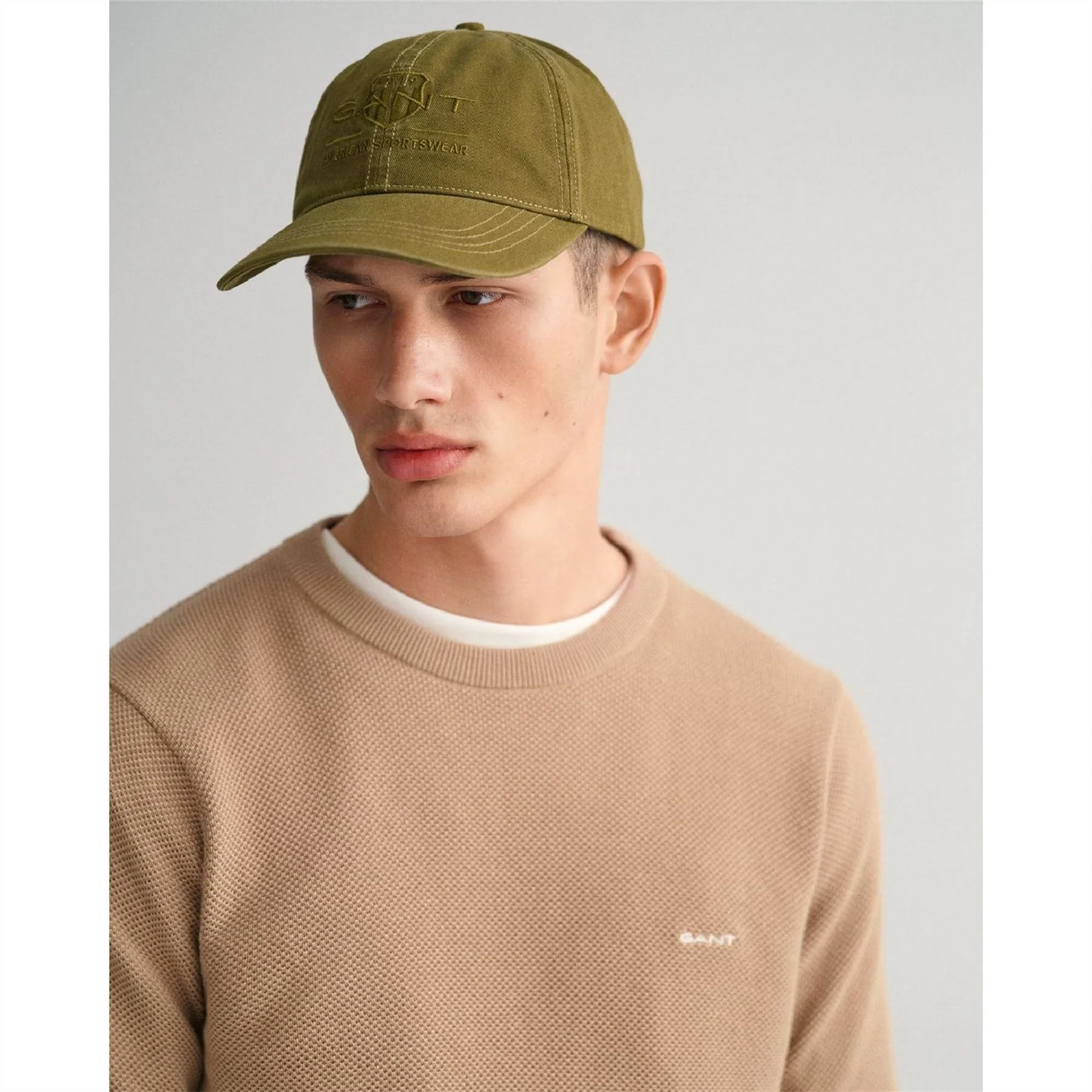 Gant Cotton Piqué Crewneck Sweater - Image 3
