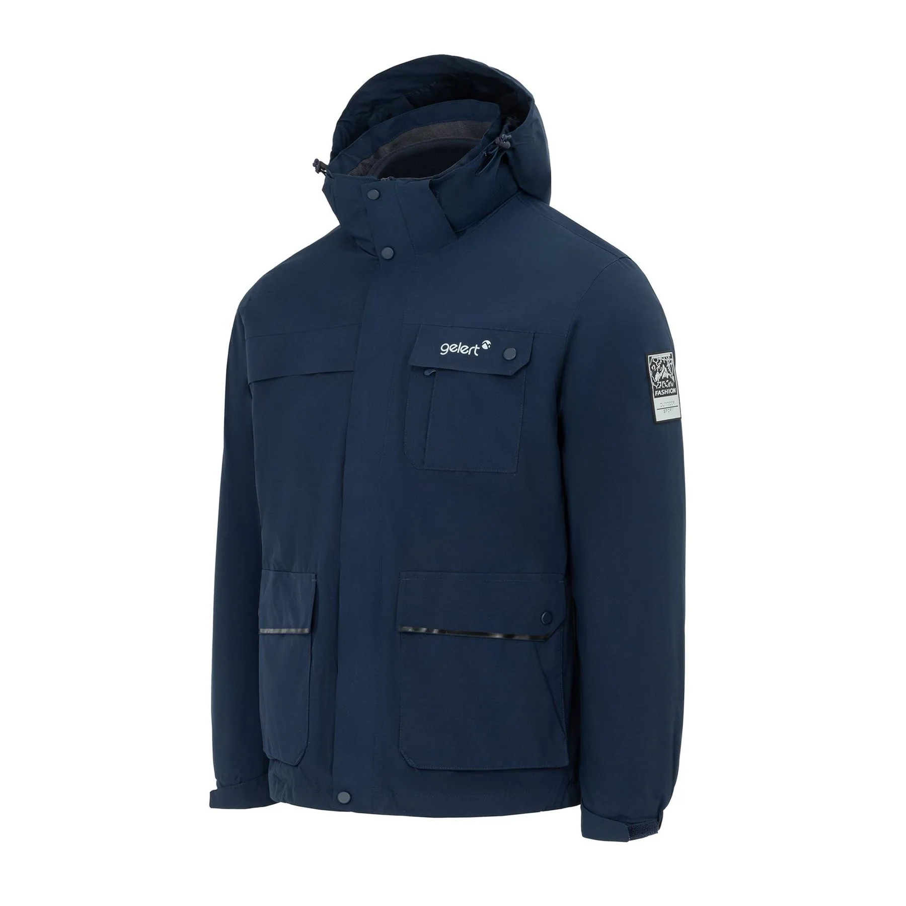 Gelert 3 in 1 Windproof Fleece Lined Detachable Hood Long Sleeve Jacket - Image 9