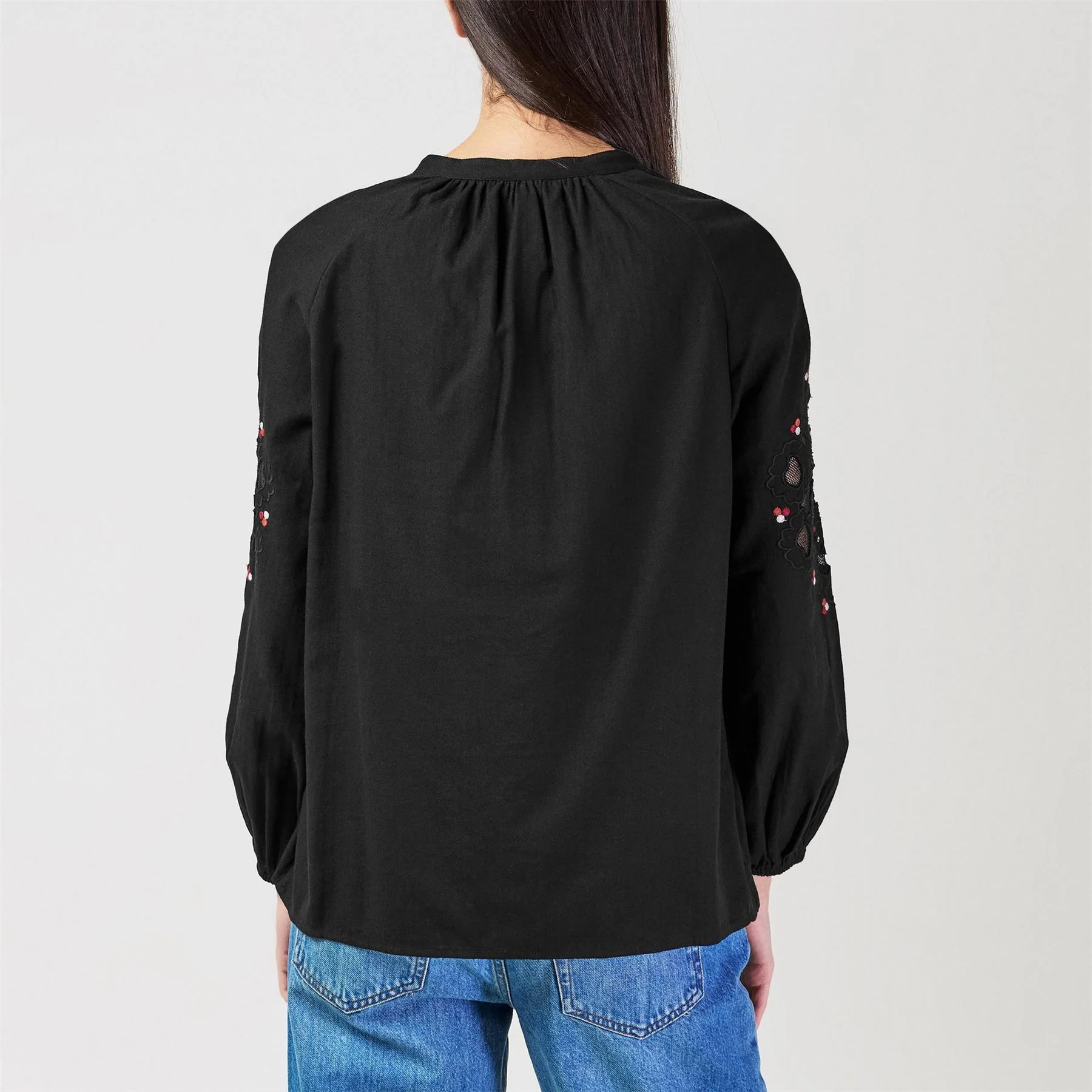 Great Plains Long Sleeve Embroidered Blouse - Image 3
