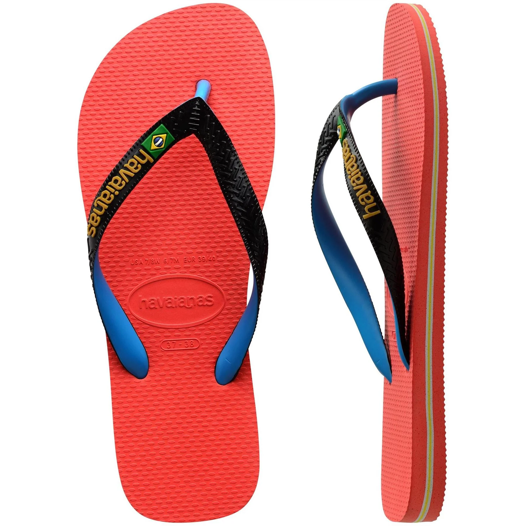 Havaianas Brasil Mix Salmon Thong Toe Flip Flops - Image 3