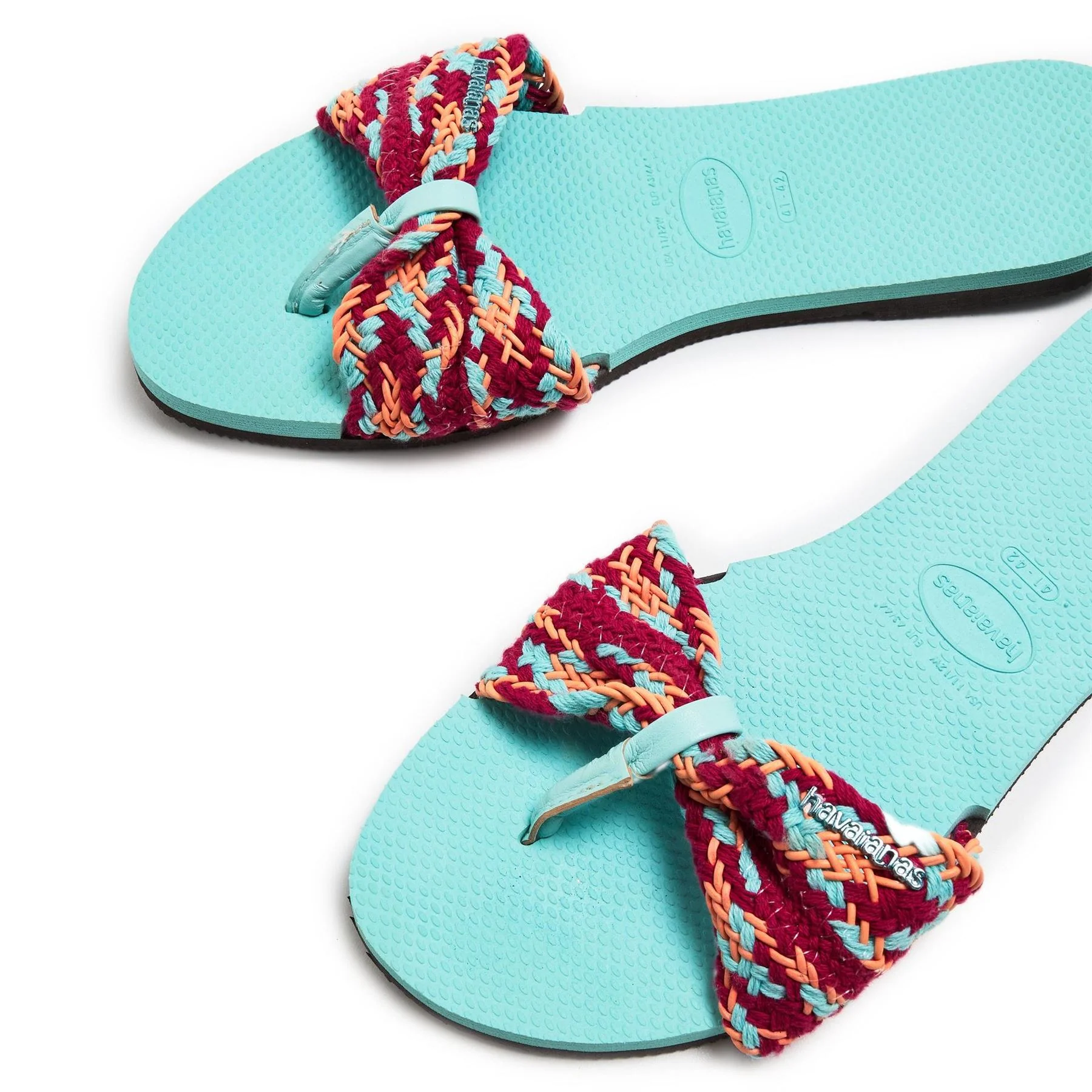 Havaianas Open Toe Basket Weave Slide Sandals - Image 3