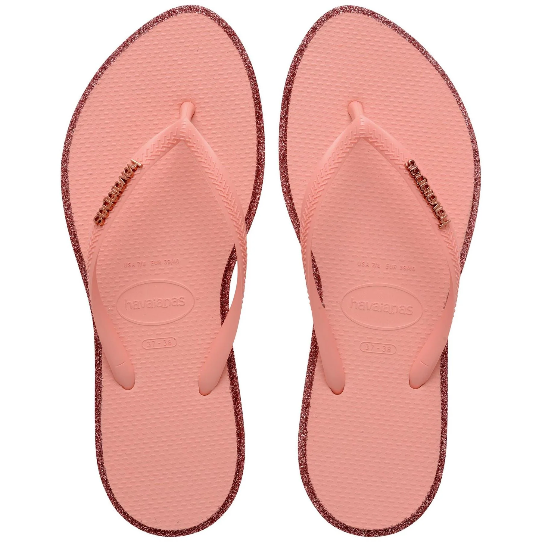 Havaianas Slim Point Glitter Flip Flops