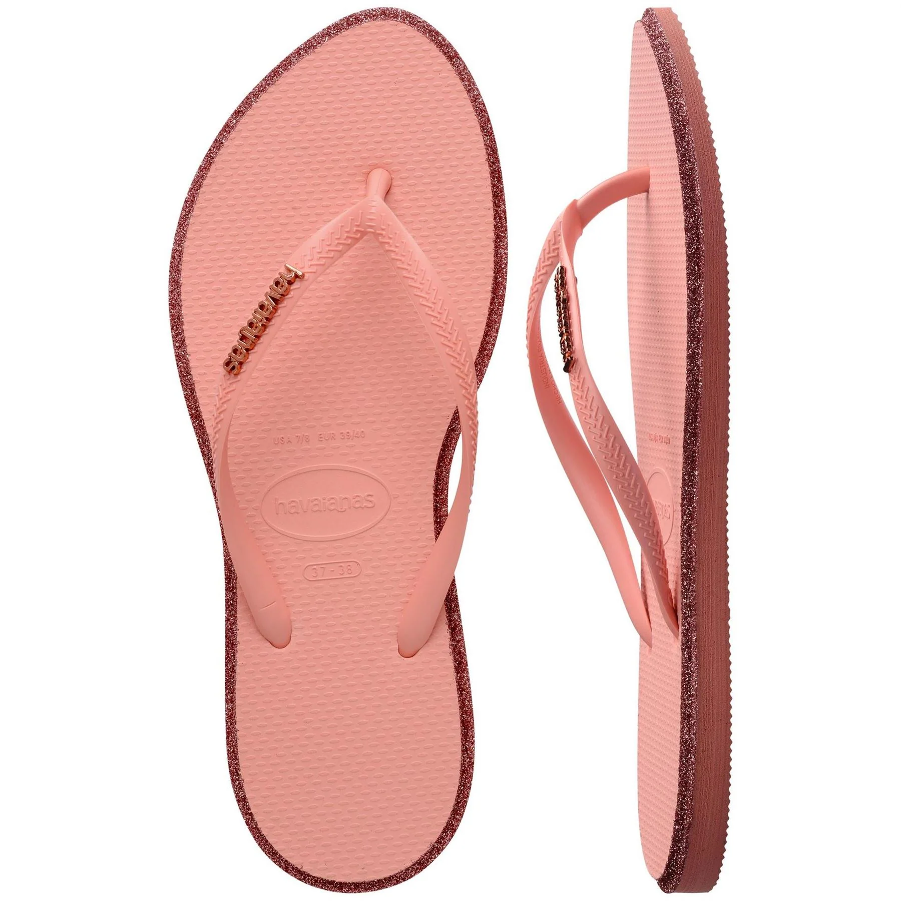 Havaianas Slim Point Glitter Flip Flops - Image 5