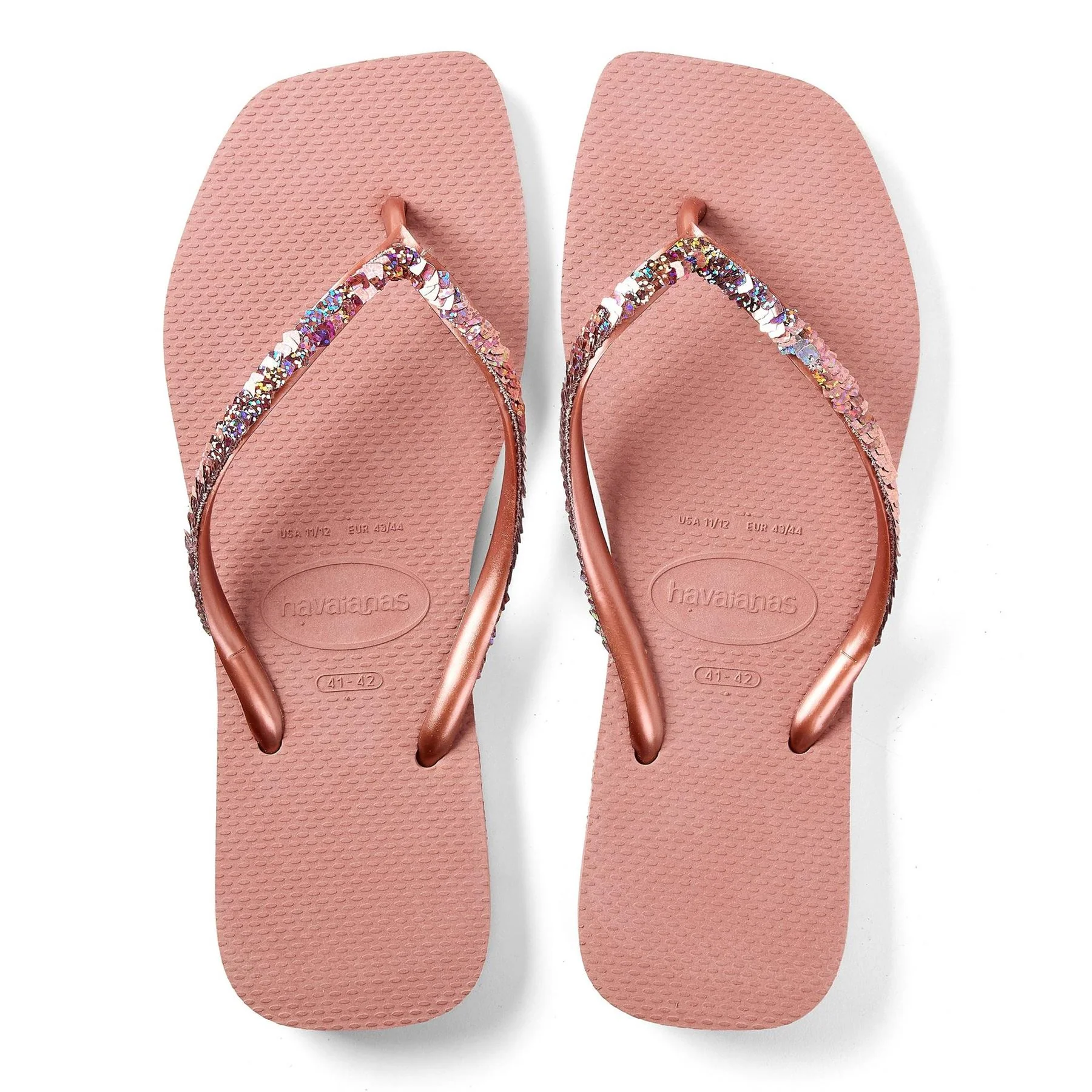 Havaianas Womens Hav. Square Magic Sequin Crocus Ros Flip Flops - Image 4
