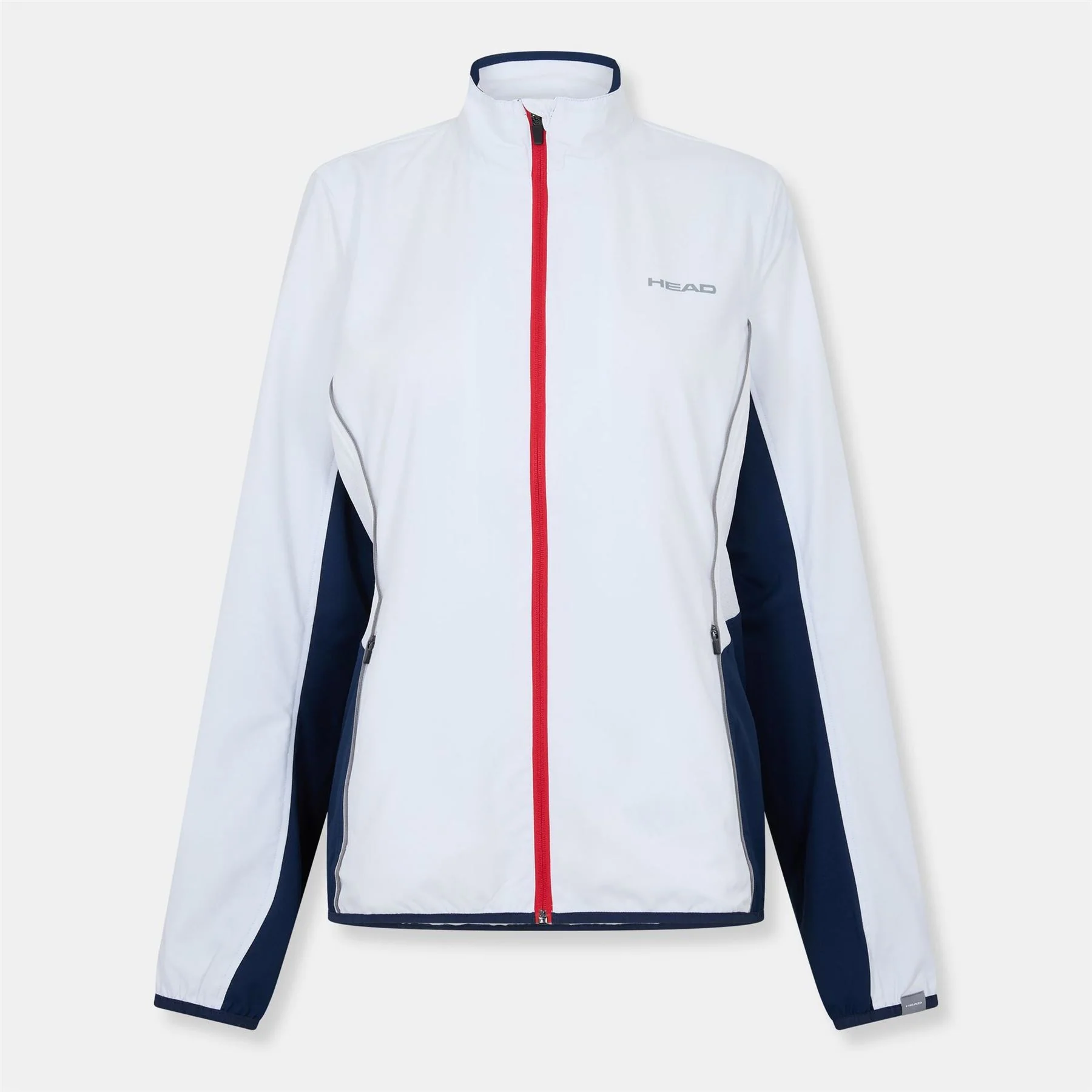 HEAD Club Solid Patterned Full Zipper Track Jacket with Logo - Image 7
