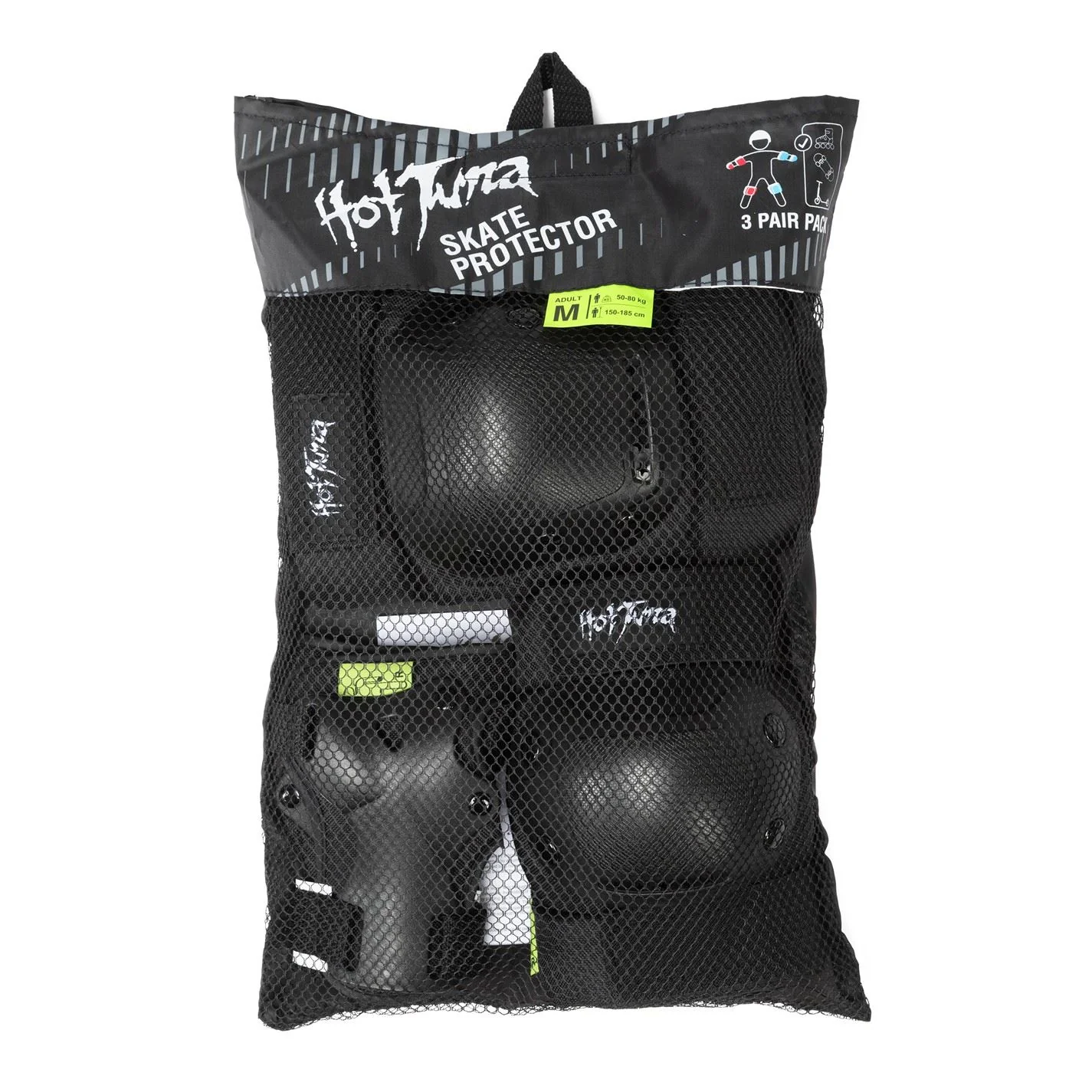 Hot Tuna Skate Protector 3pc Set   Knee Pads Elbow Pad And Wrist Guards - Image 8