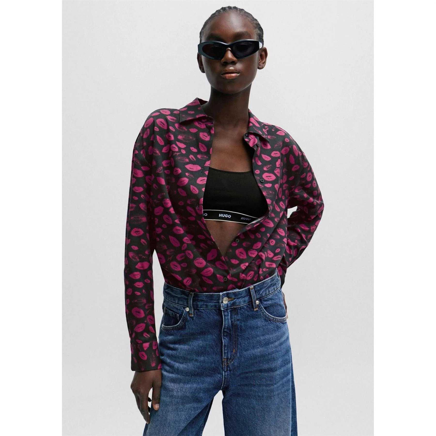 Hugo Boyfriend Relaxed Fit Blouse - Image 2
