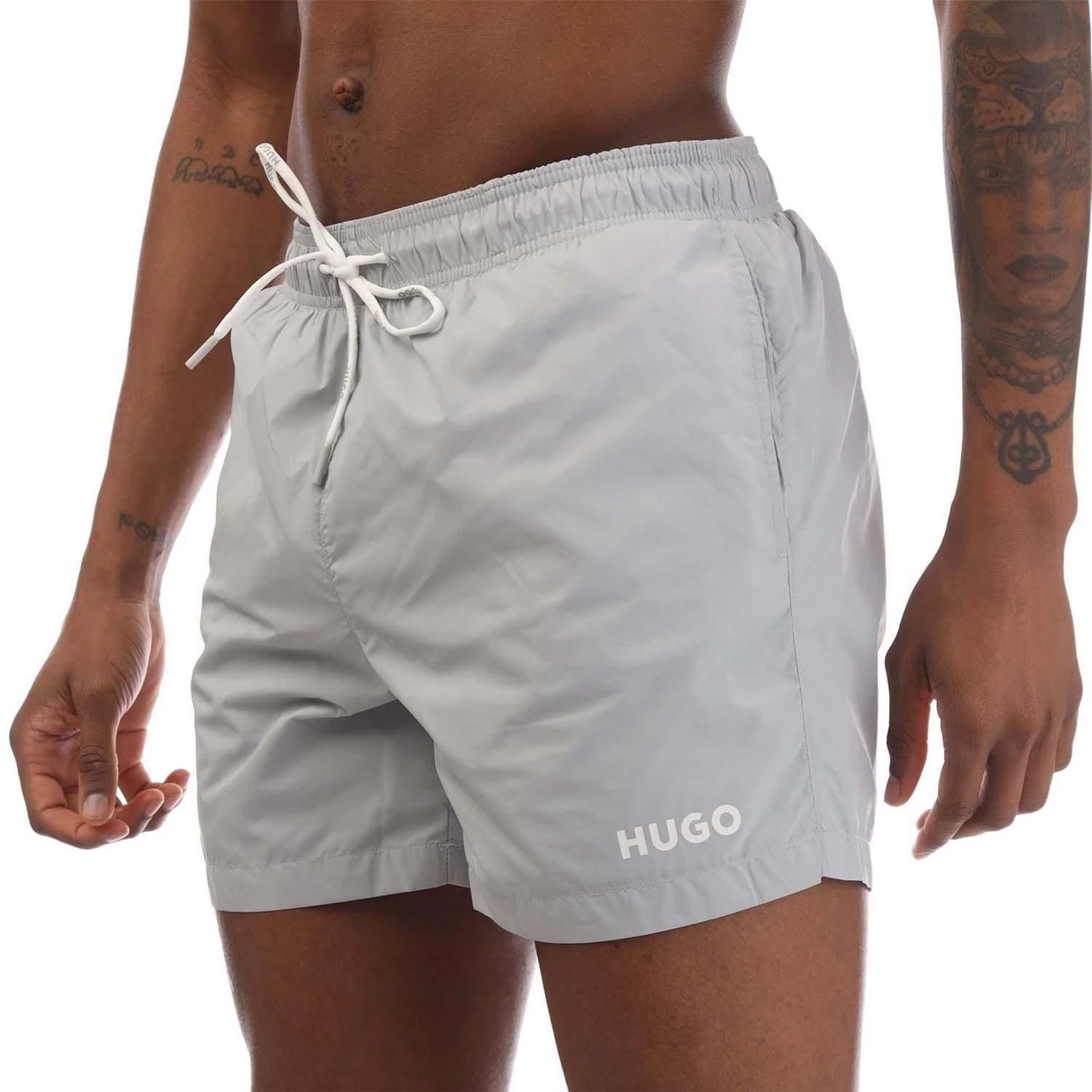 Hugo Contrast Logo Swim Shorts - Image 2