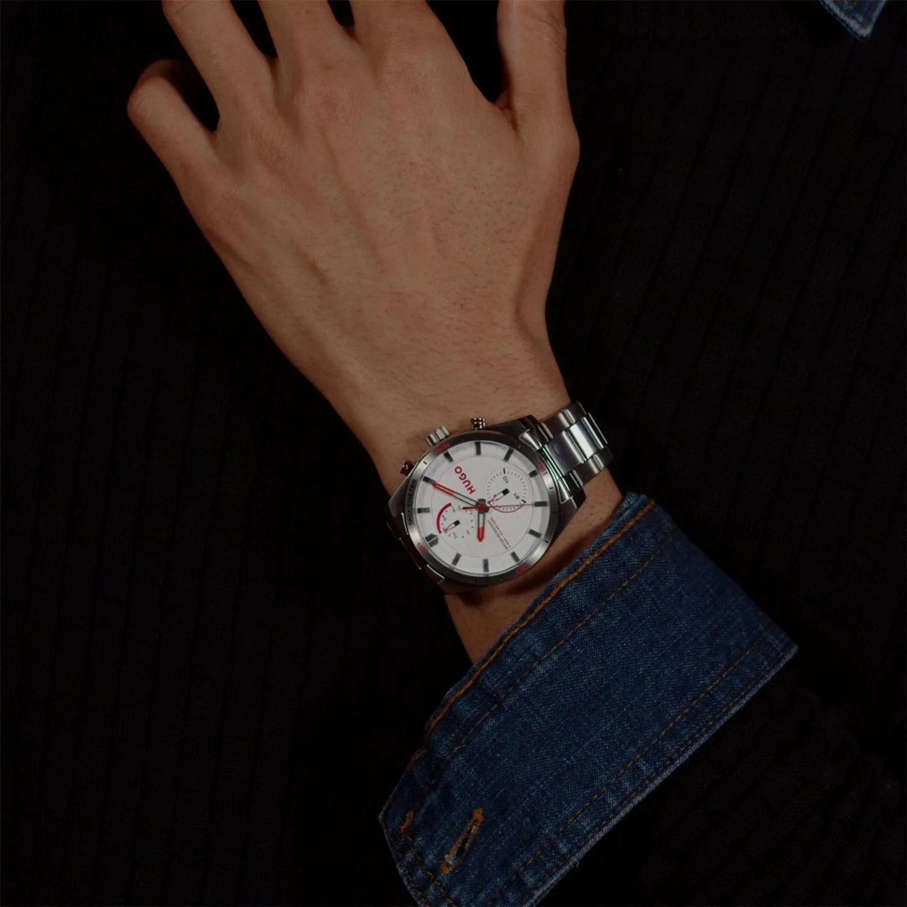 Hugo Fast 44mm Multifunction Watch Mens - Image 6