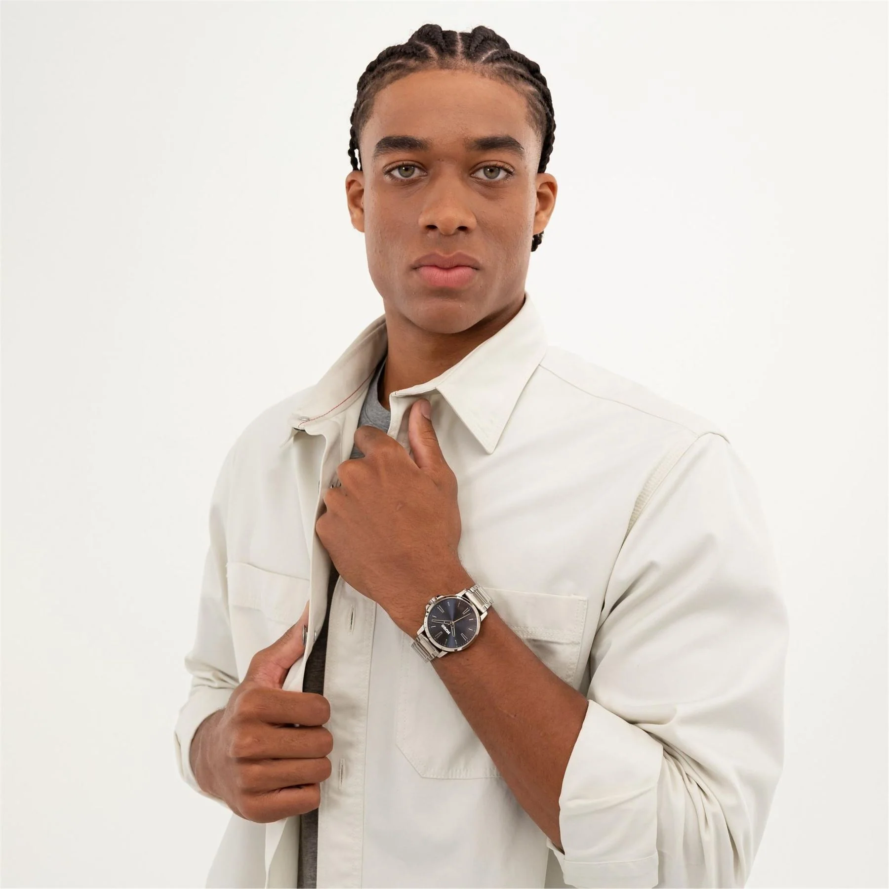 Hugo HUGO #SMOOTH Stainless Steel Bracelet Watch with Green Dial - Image 9