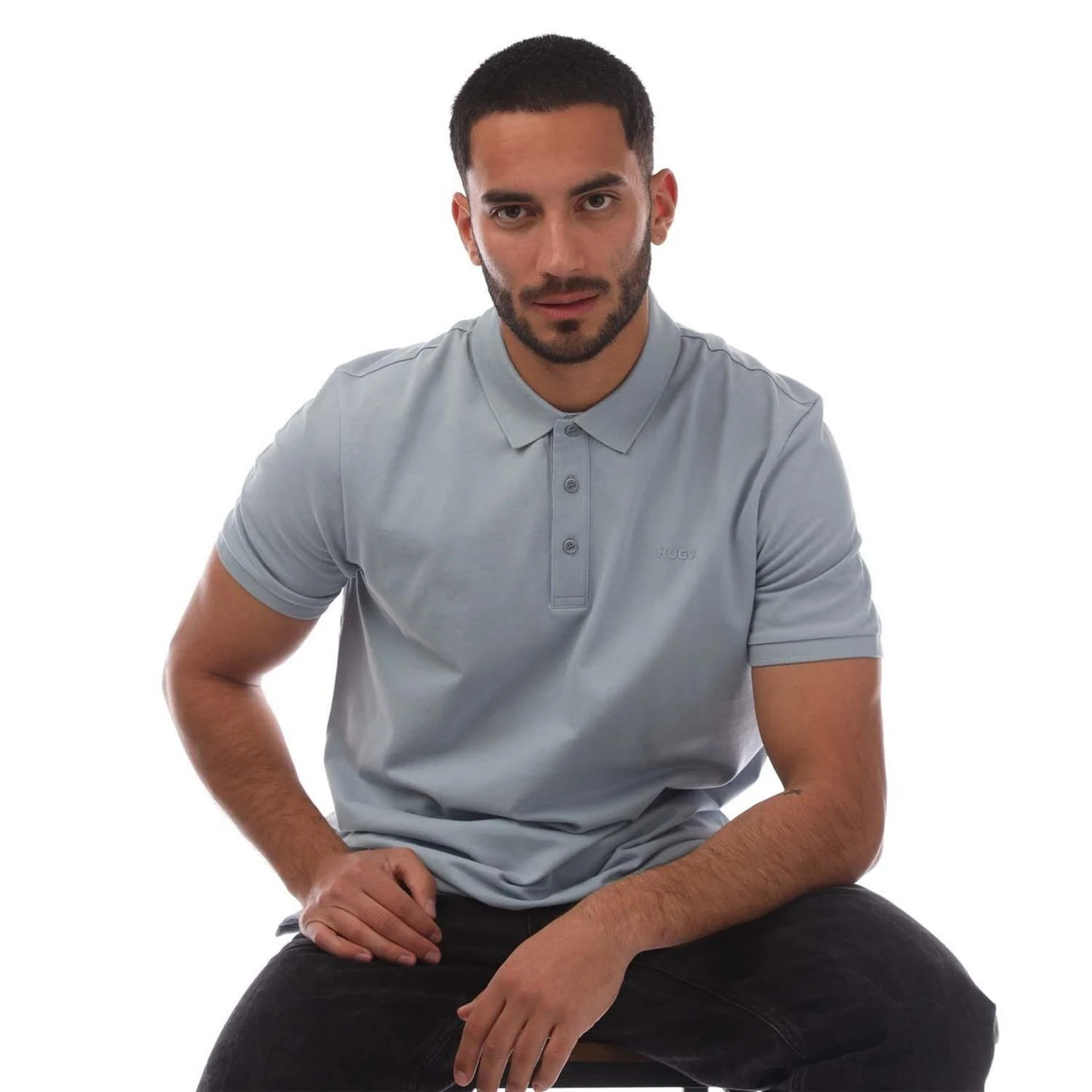 Hugo Logo Print Polo Shirt - Image 4