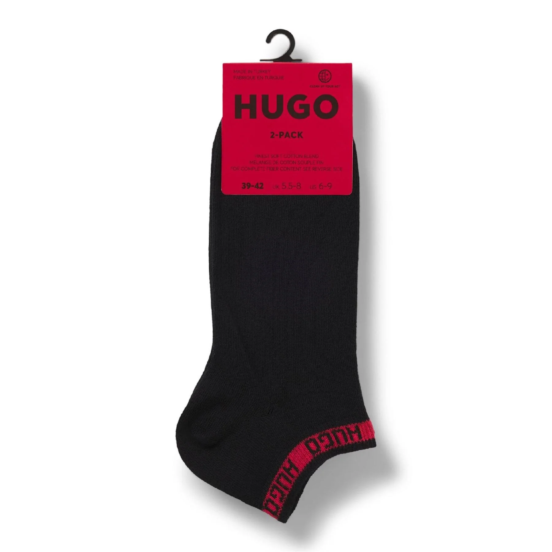Hugo Pack Of Branded Cuff Socks - Image 3