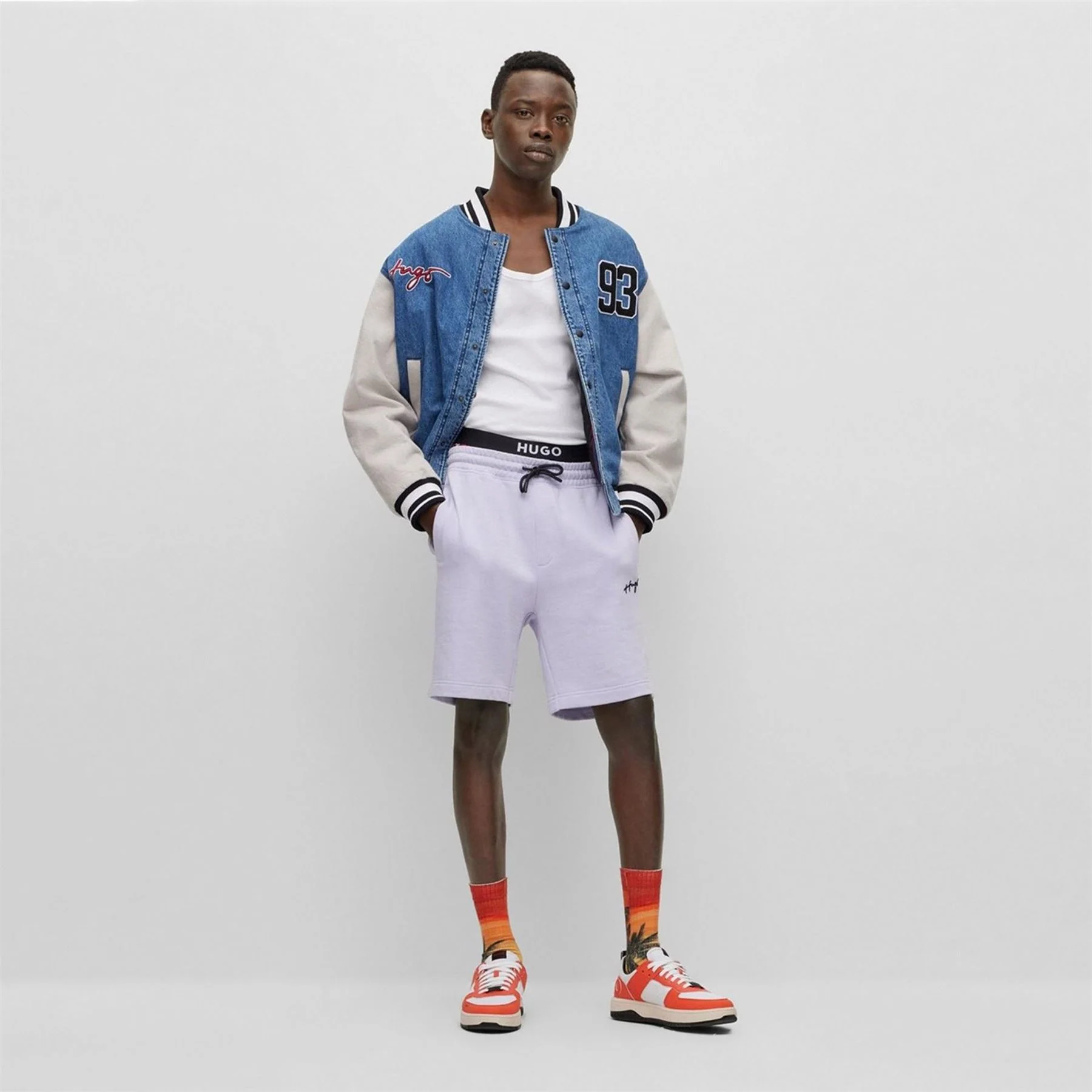 Hugo Solid Patterned Denim Jacket - Image 6