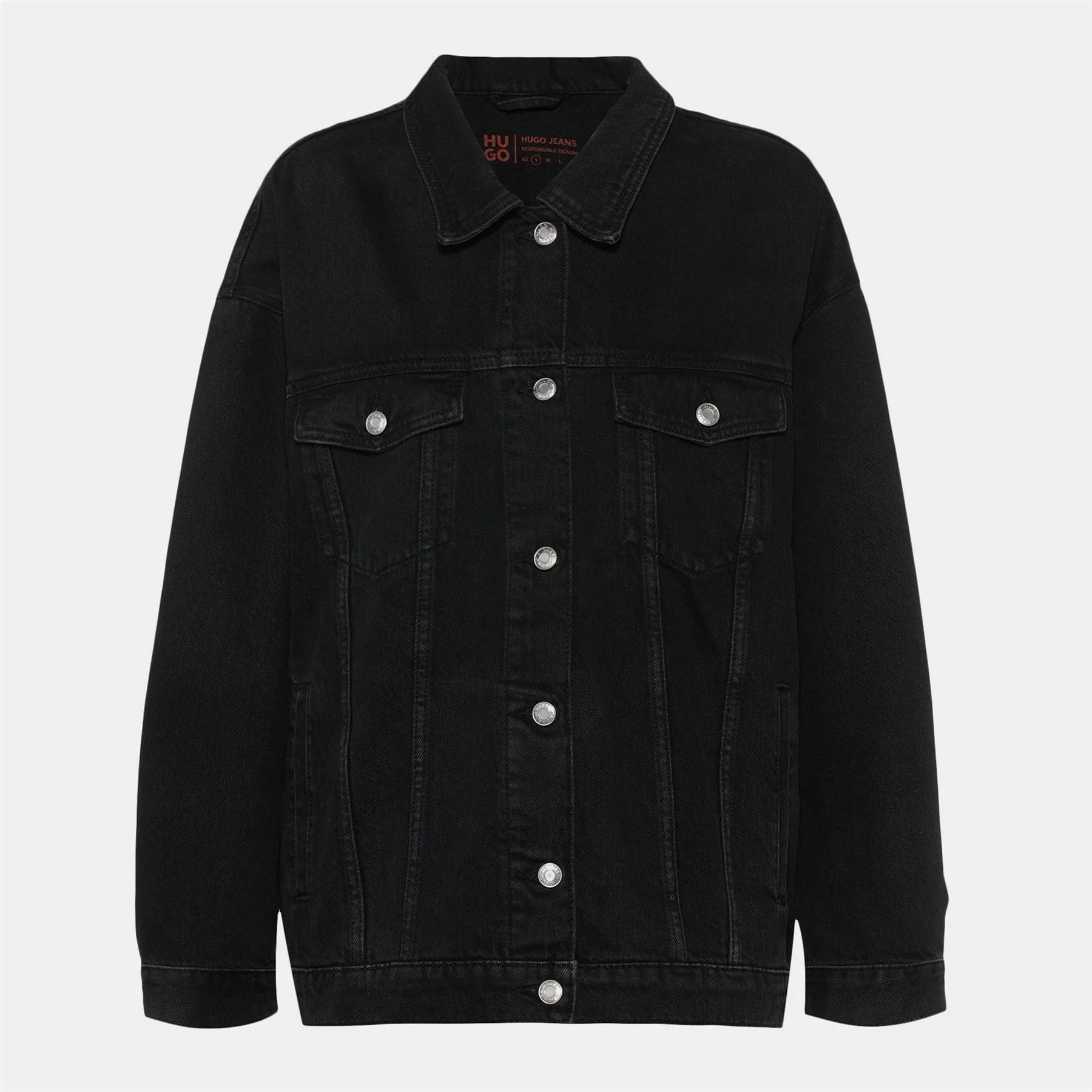 Hugo Structured Denim Tailored Fit Denim Jacket