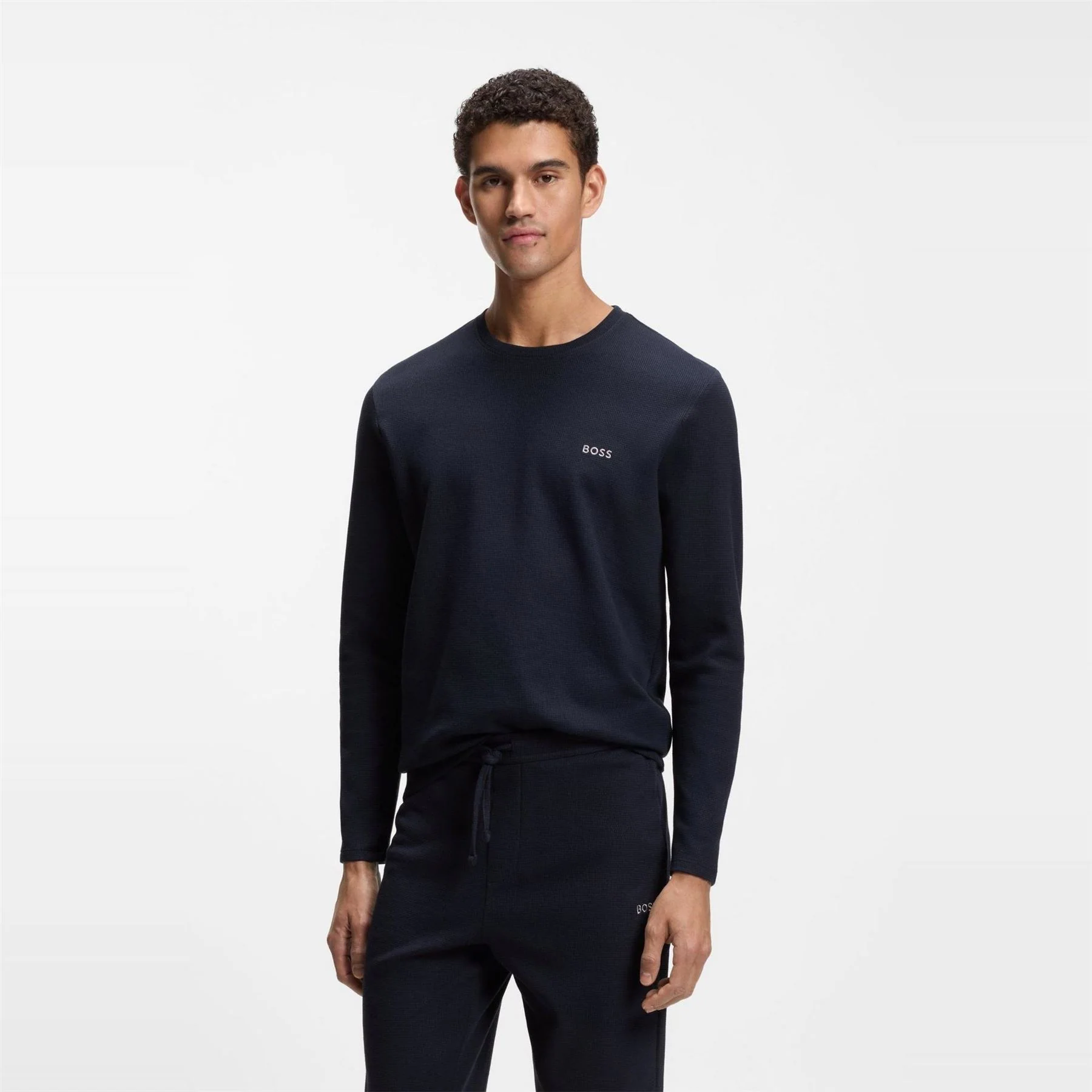 Boss Waffle Ls Shirt 10269584 01 - Image 7
