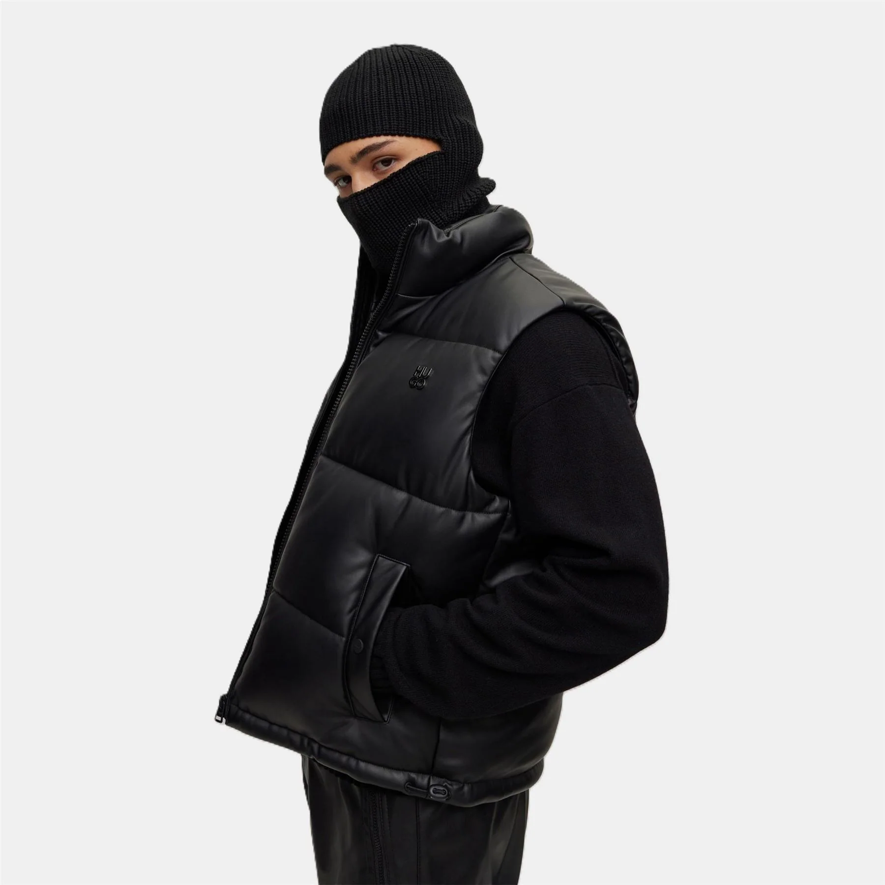 Hugo Wordmark Logo Soft Feel Balaclava - Image 2
