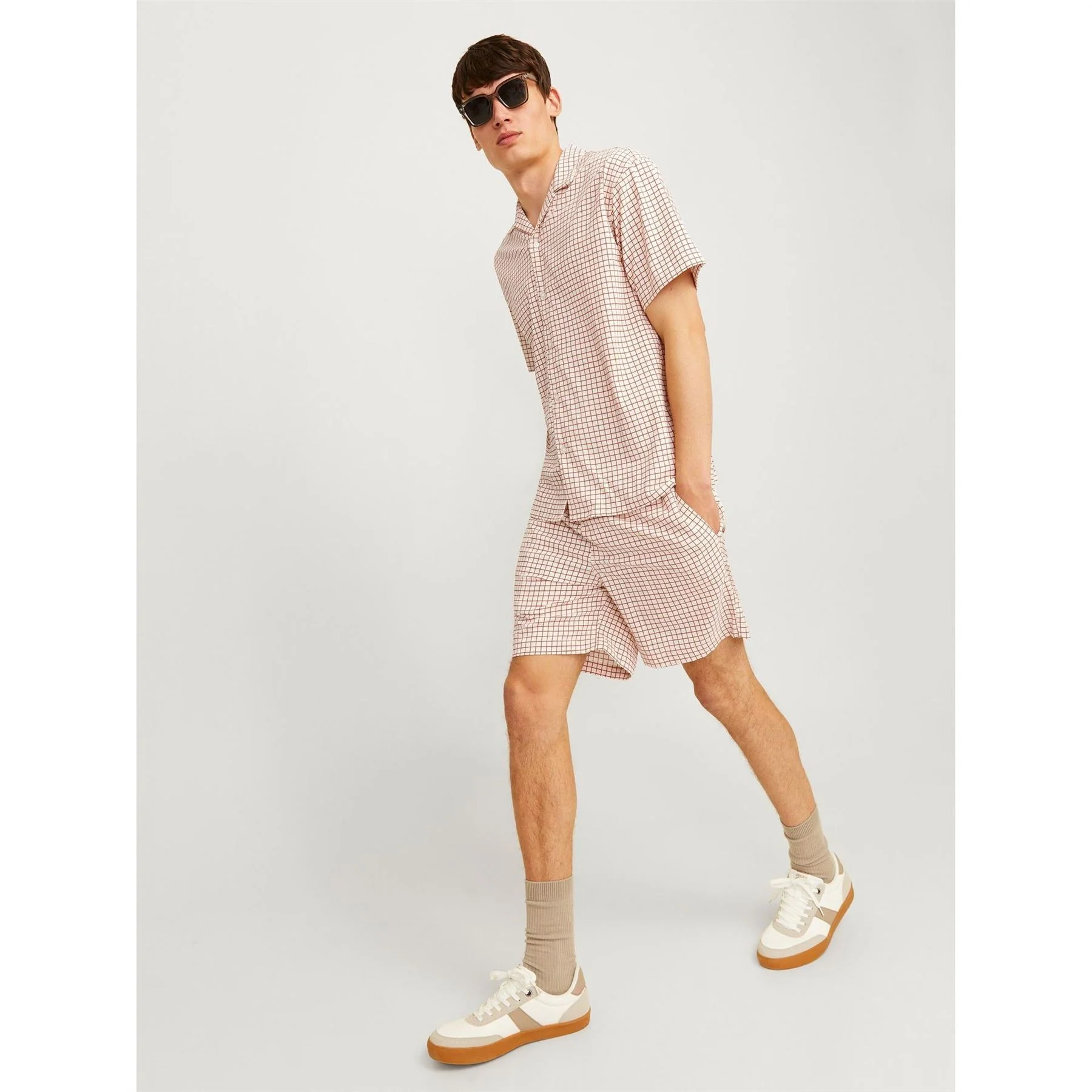 Jack and Jones Textured Sweat Shorts with Elasticated Waistband - Image 12