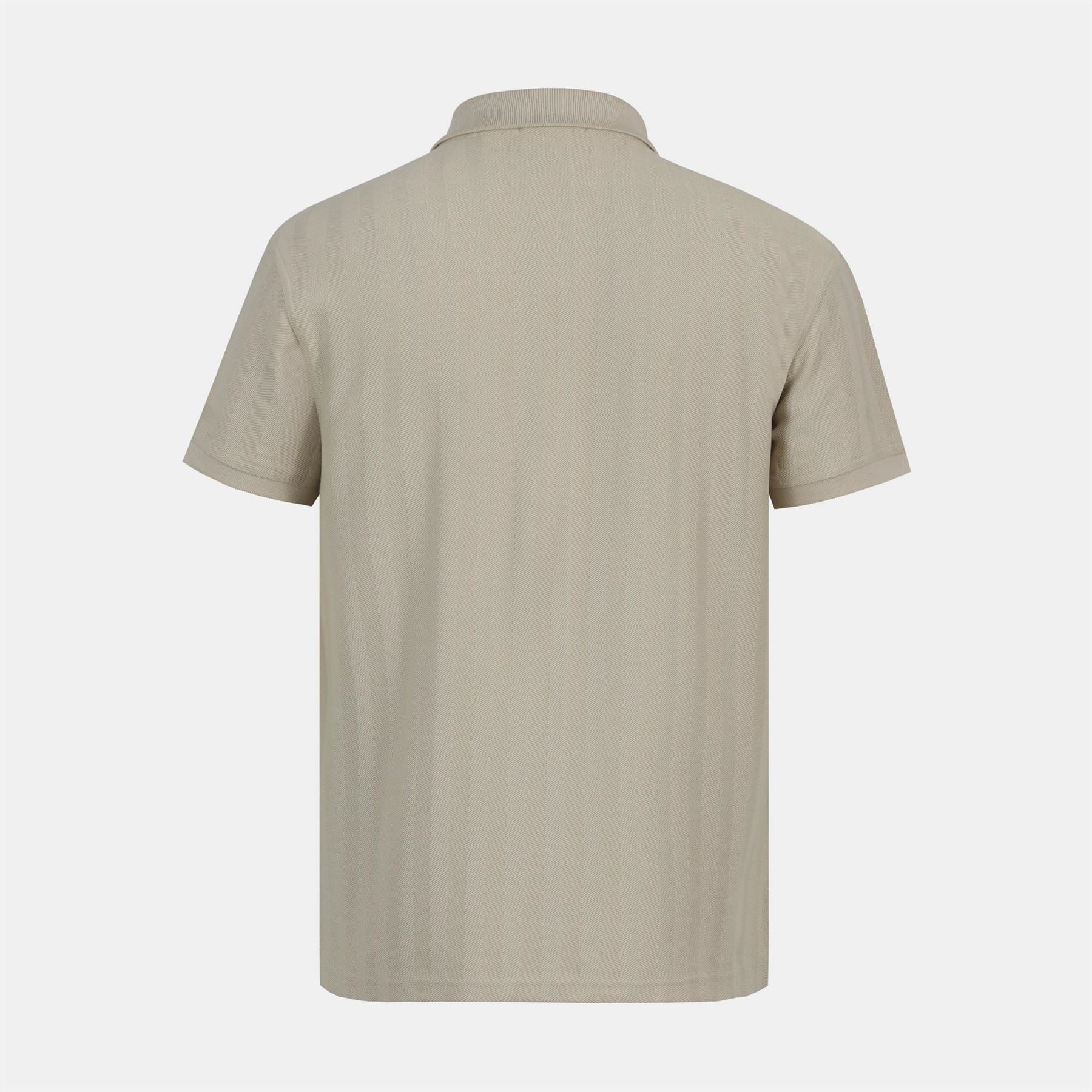 Jack Wills Herringbone Cotton Short Sleeve Polo Shirt - Image 3