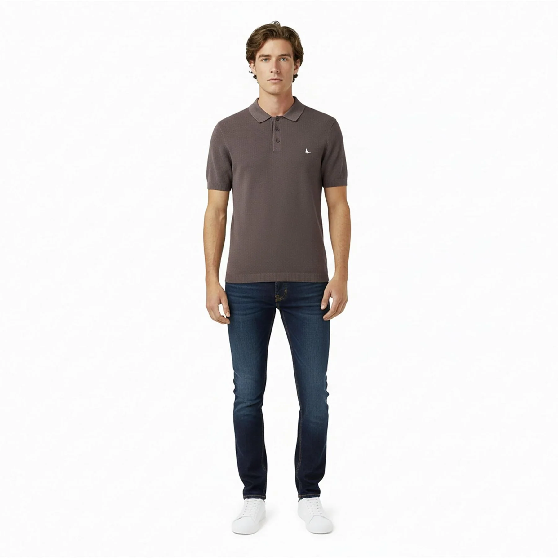 Jack Wills Knitted Short Sleeve Polo Shirt - Image 10