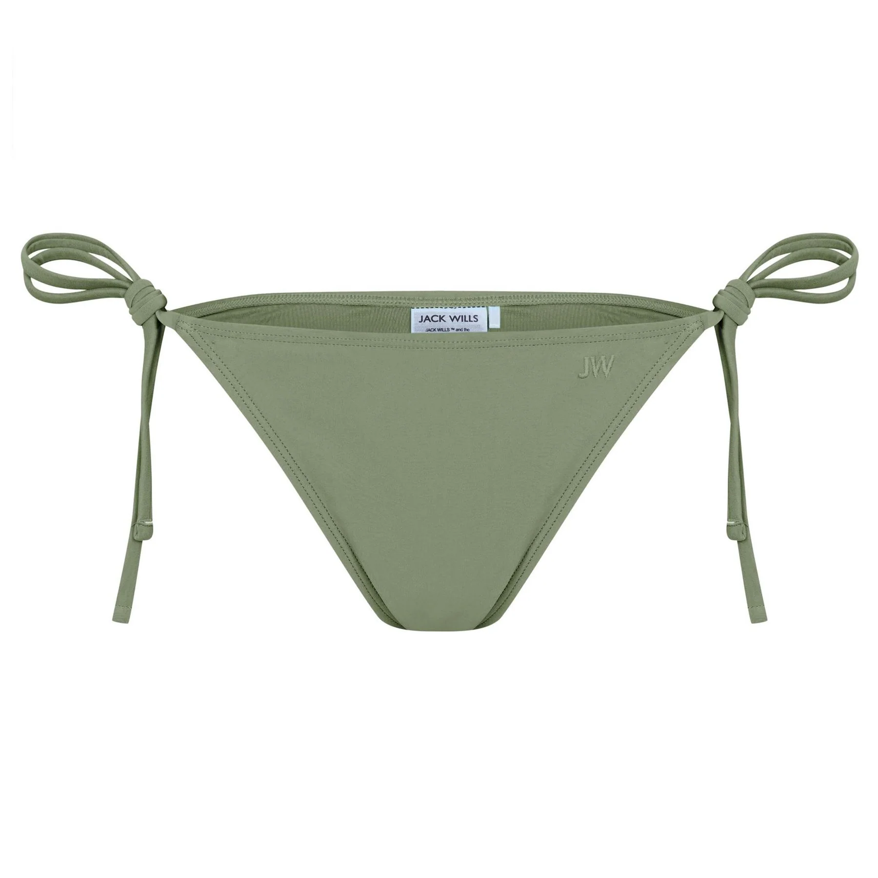Jack Wills Embroidered Tie Side Bikini Bottoms