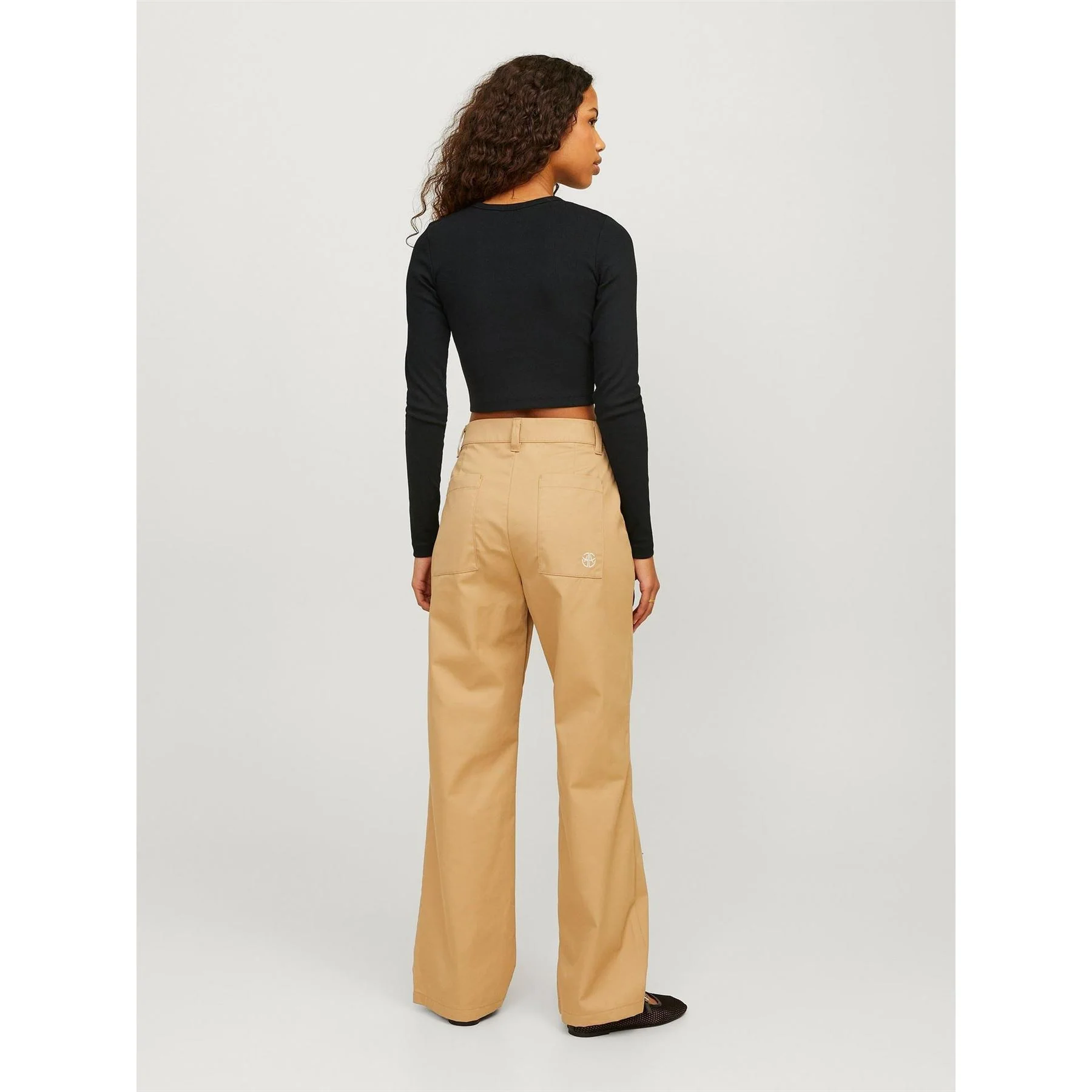 JJXX Feline Slim Fit Cropped Long Sleeve T-Shirt - Image 18