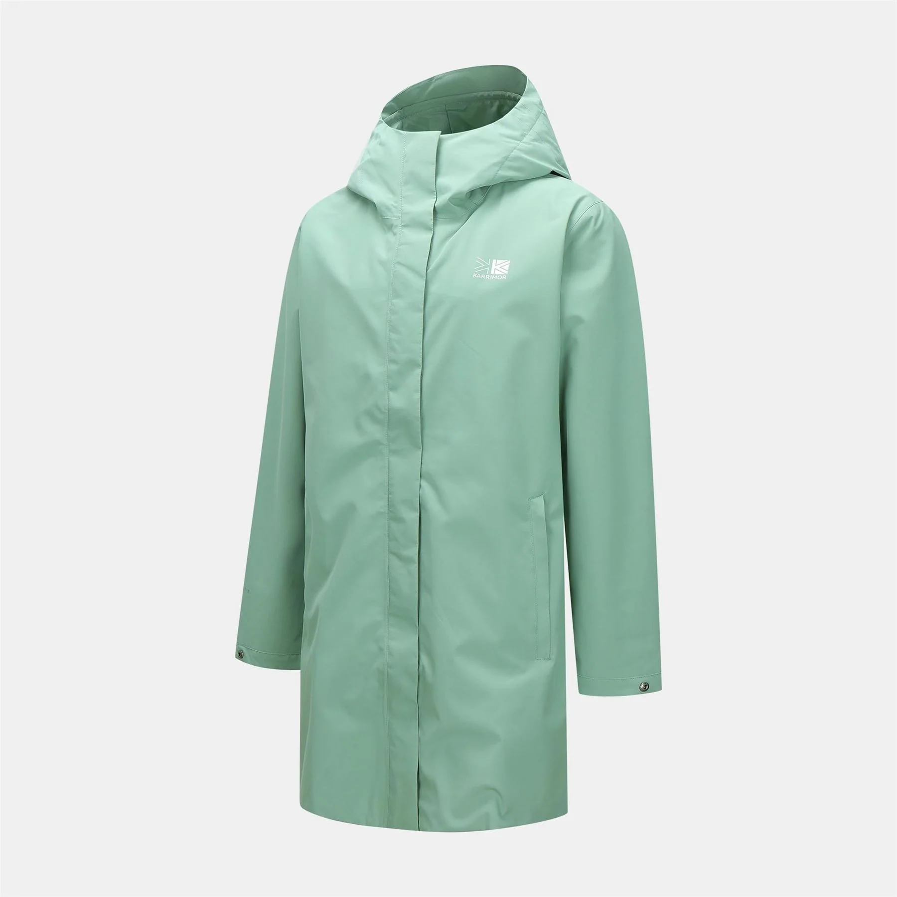 Karrimor Lightweight Hooded Water And Wind Resistant Knee Length Waterproof Jacket - Image 3
