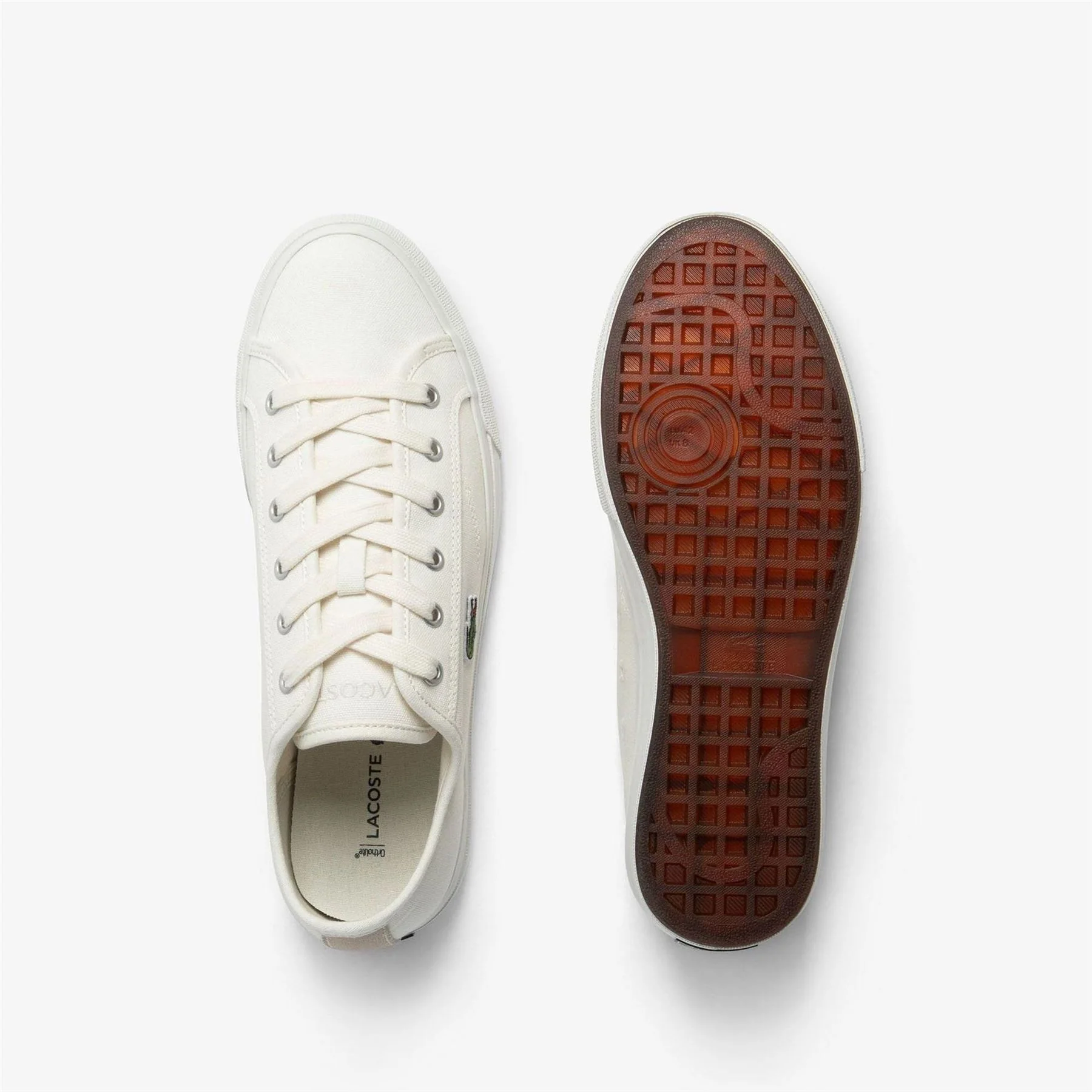 Lacoste Backcourt Sneakers Canvas Low Trainers - Image 4
