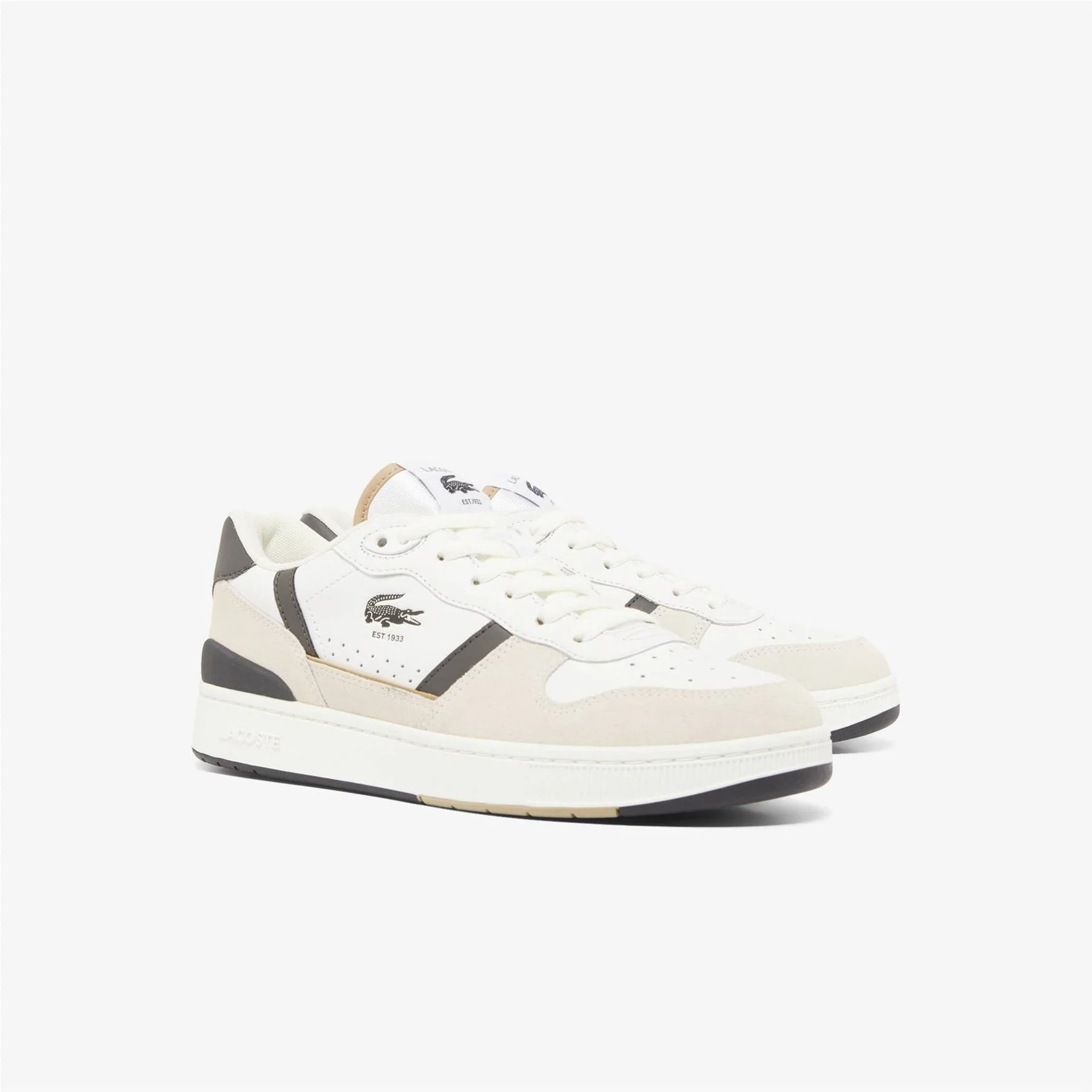 Lacoste Clip Set Leather Court Trainers - Image 2