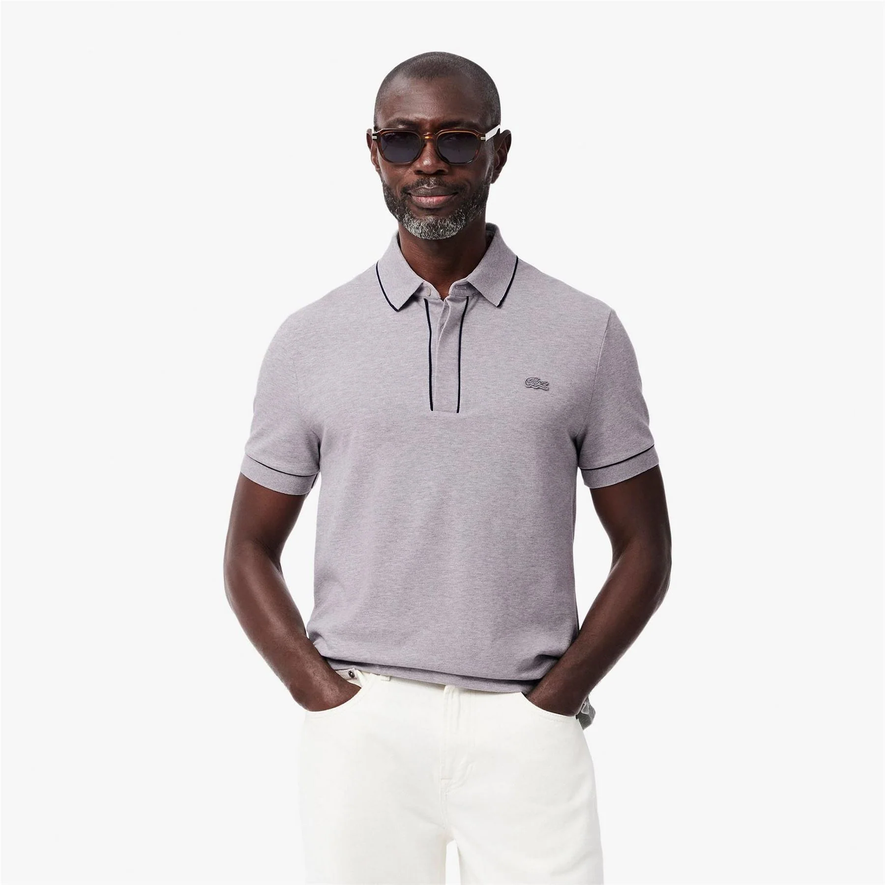 Lacoste Regular Fit Paris Stretch Piqué Polo Shirt - Image 3